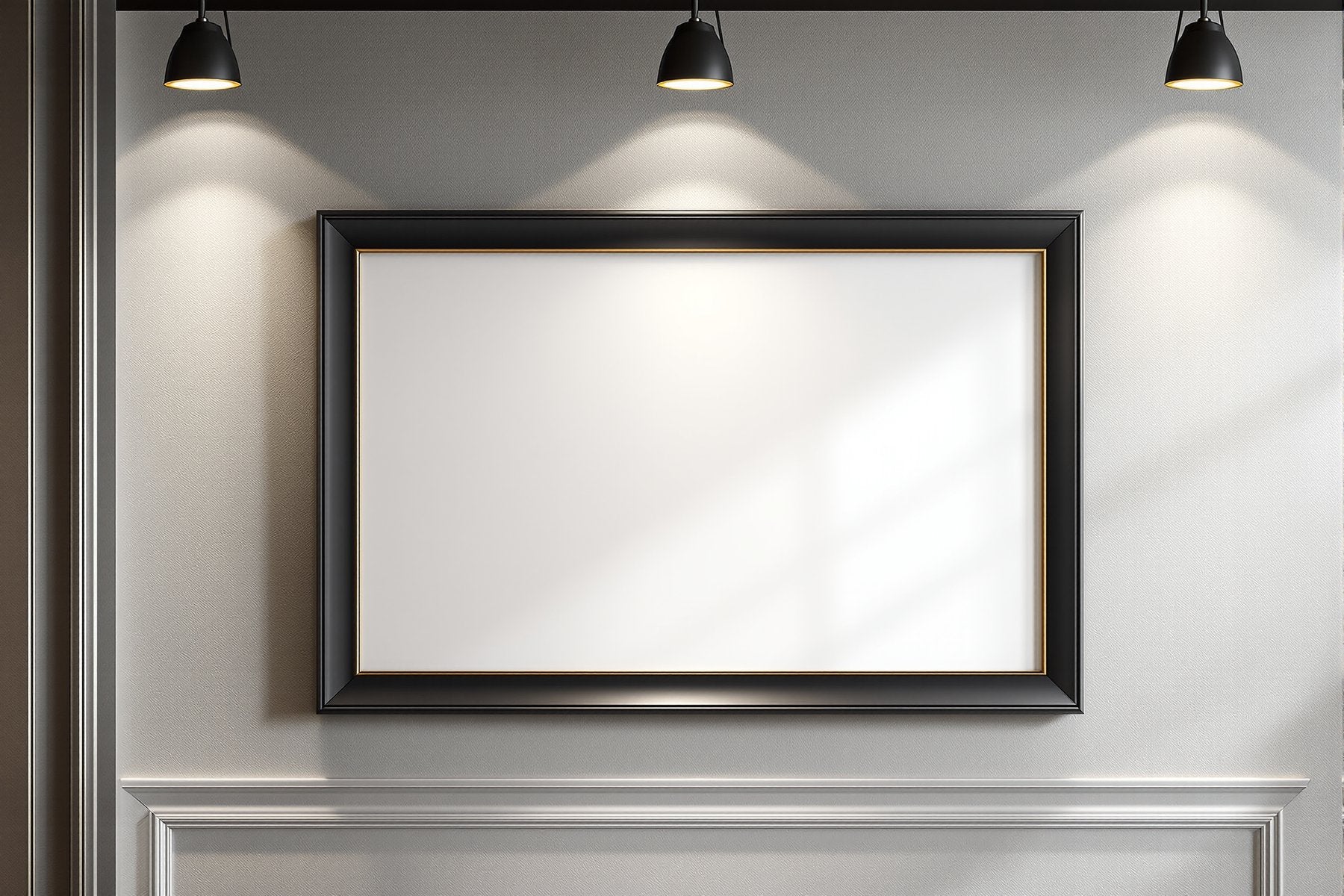 Blank Template #050 Black & Gold Frame Mockup | bulkmockup Digital Download | Blank Frame JPG | Commercial Licence Included | MockupBulk