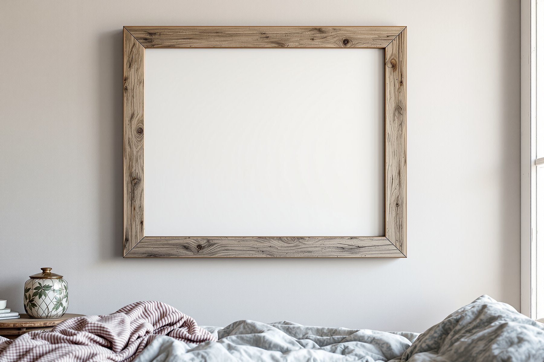 Rustic Frame Mockup, Blank Template #001 | Print-on-Demand Frame Mockup | bulkmockup JPG | Commercial Licence | MockupBulk