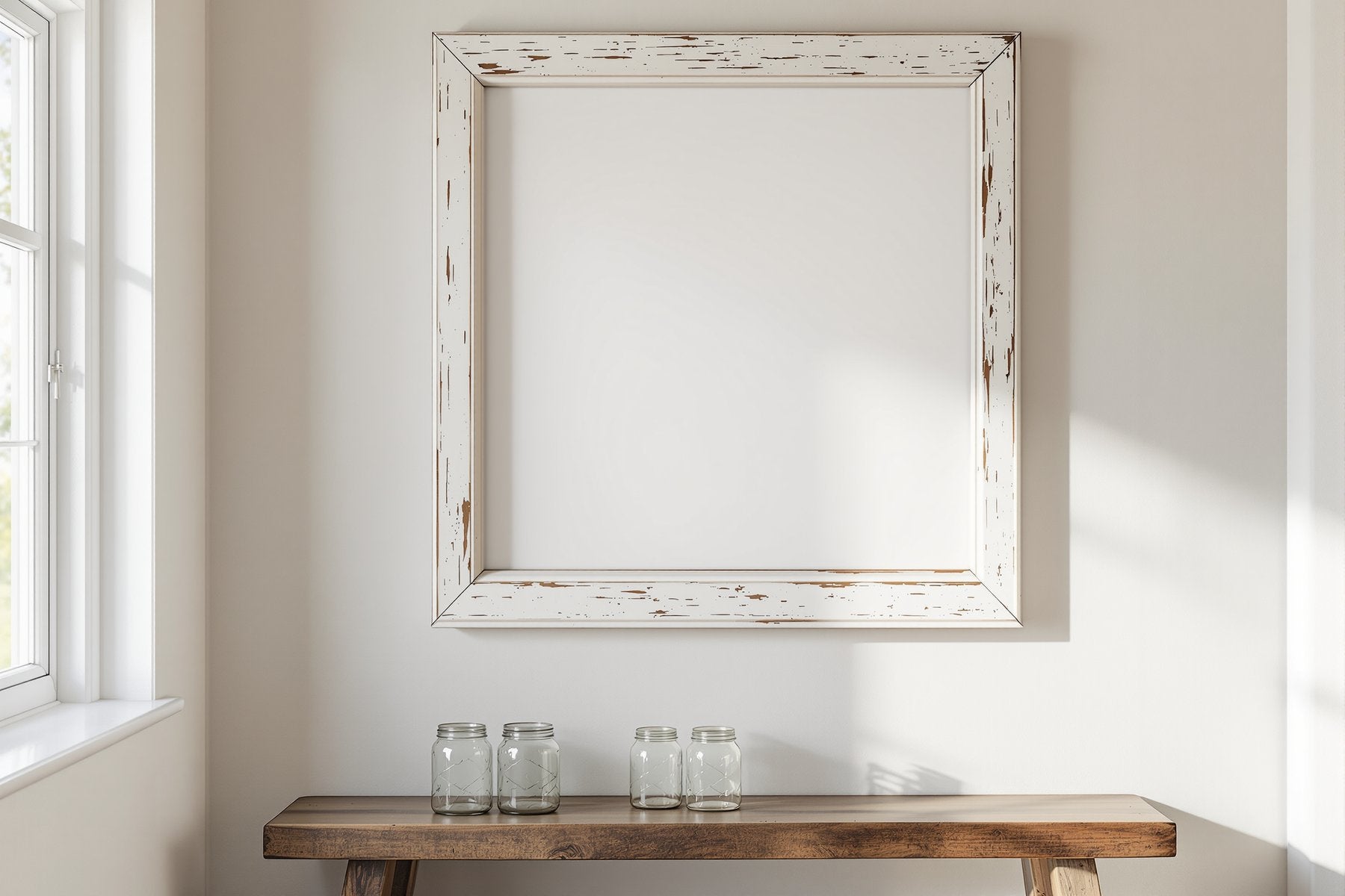 Rustic Frame Mockup — Blank Template #003 — bulkmockup Blank Frame Template | High-Res JPG | Commercial Licence | MockupBulk