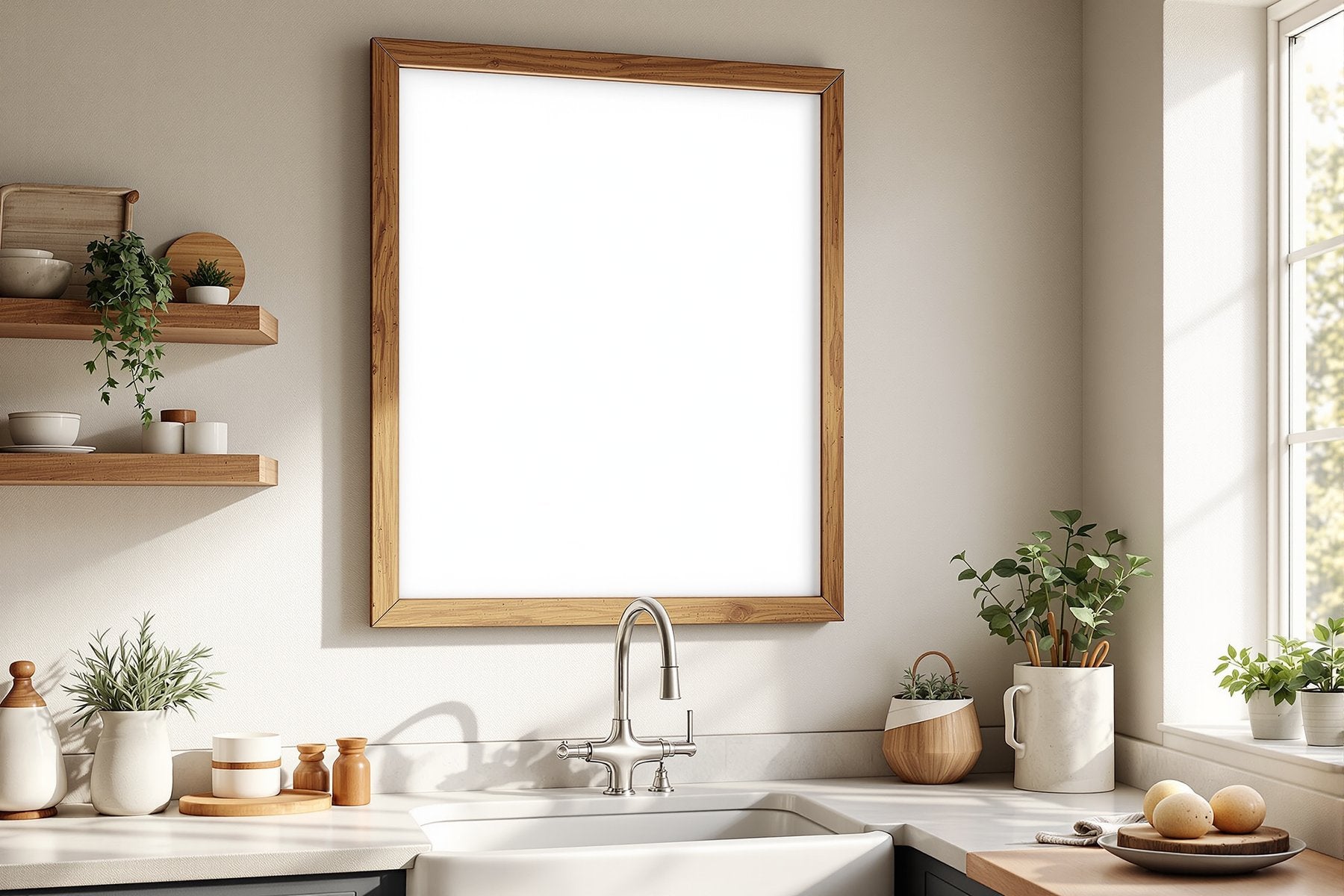 Rustic Frame Mockup — Blank Template #004 — High-Resolution JPG | bulkmockup Template | For Etsy POD Print Sellers | MockupBulk
