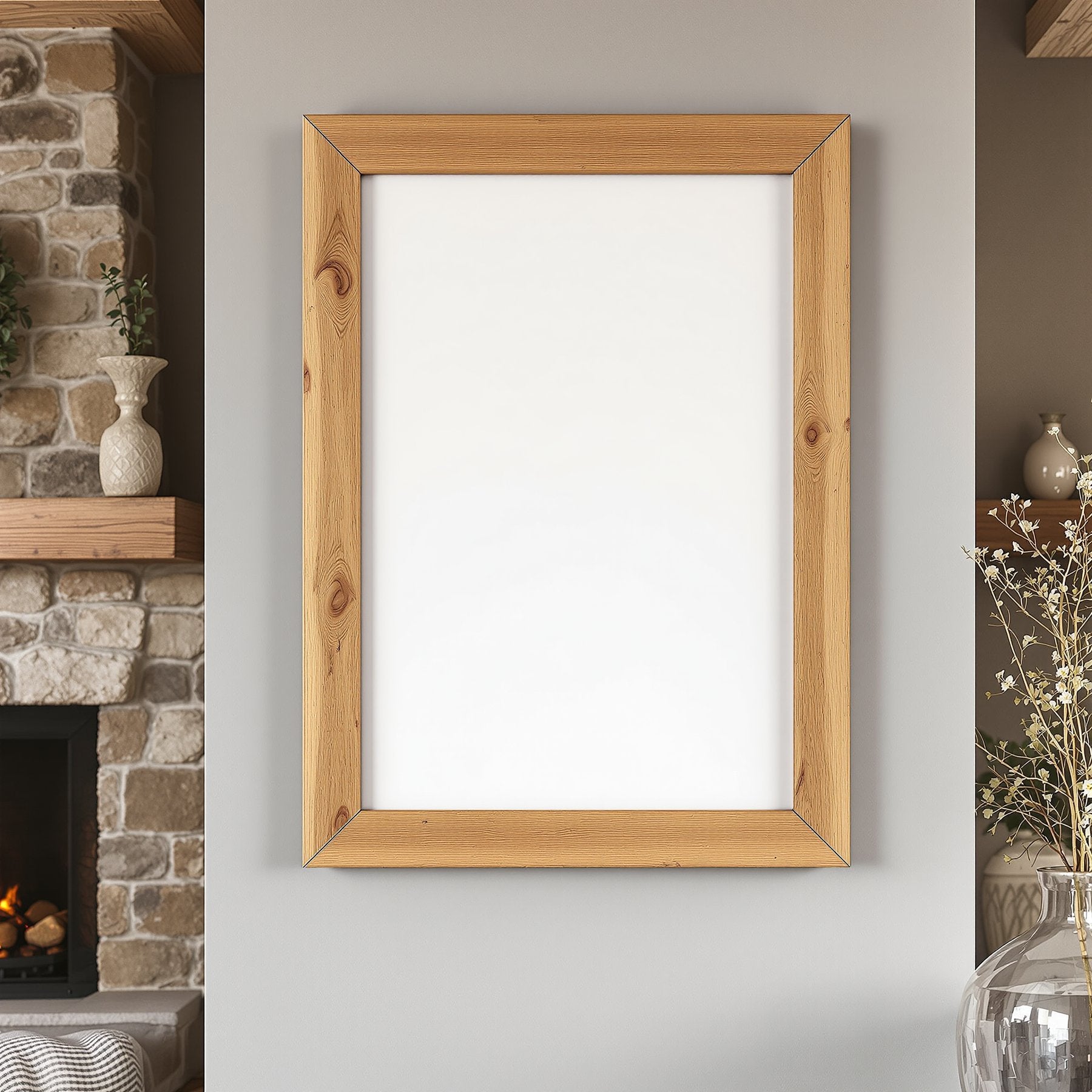 Rustic Frame Mockup | Blank Template #008 | High-Resolution JPG | bulkmockup Template | For Etsy POD Print Sellers | MockupBulk