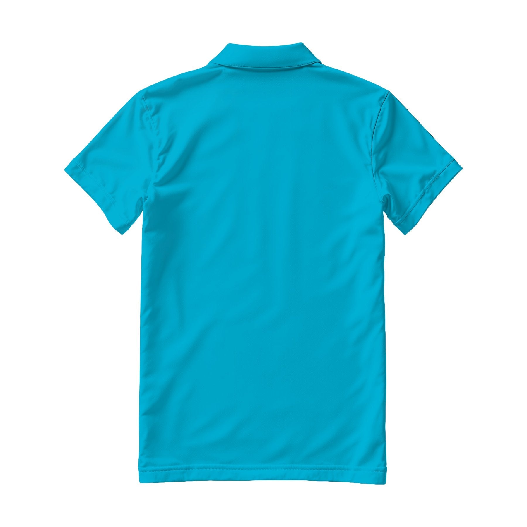 Mens Polo Shirt Mockup | Aqua Regular Fit Back View | Digital JPG Mockup | Commercial Licence | For Etsy Printful Printify | MockupBulk