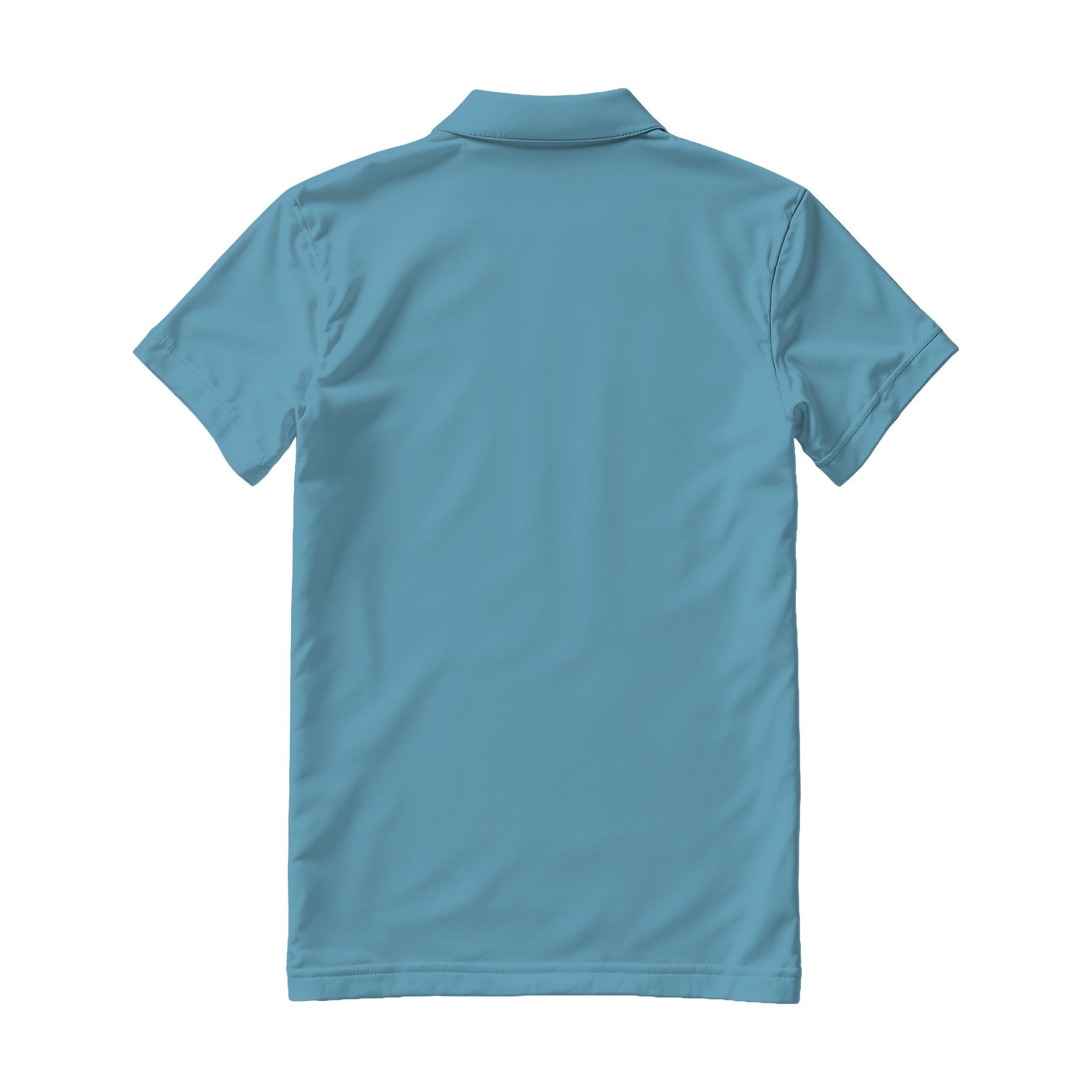 Mens Polo Shirt Mockup — Arctic Blue Regular Fit Back View — High-Res JPG Template | Instant Digital Download | POD Etsy Shopify | MockupBulk