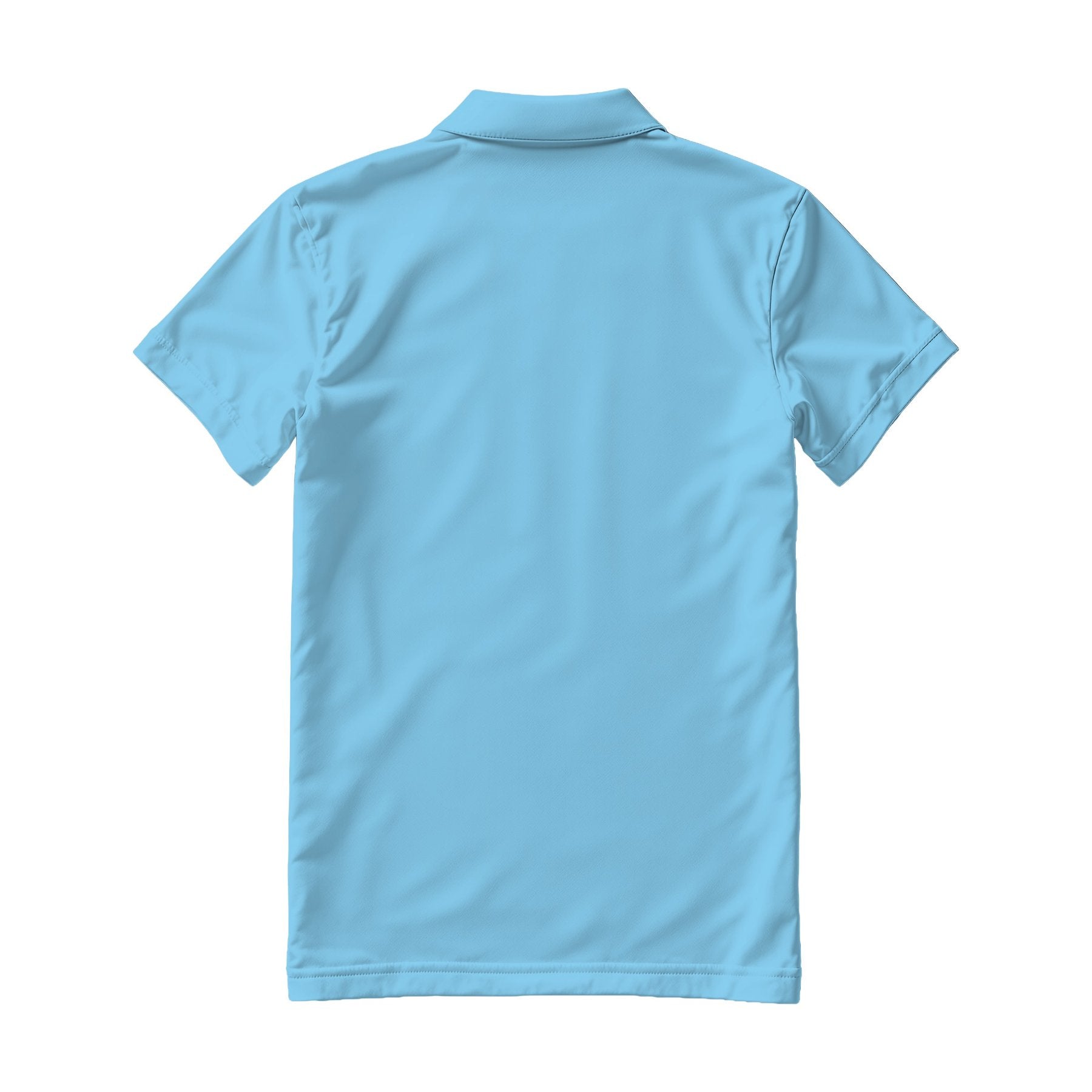 Baby Blue Regular Fit Back View Mens Polo Shirt Mockup | Digital JPG Mockup | Commercial Licence | For Etsy Printful Printify | MockupBulk