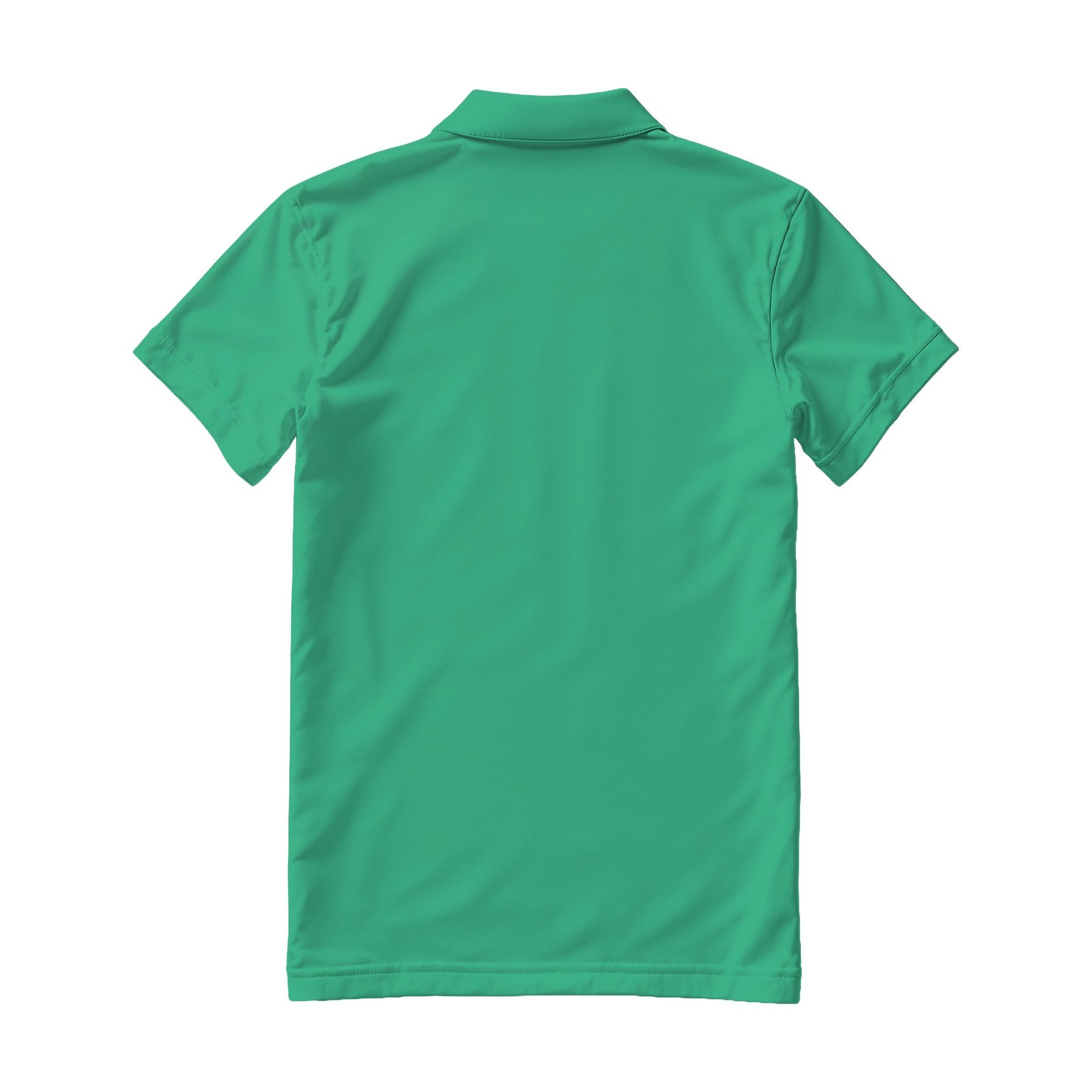Mens Polo Shirt Mockup — Bright Mint Regular Fit Back View — High-Res JPG Template | Instant Digital Download | POD Etsy Shopify | MockupBulk