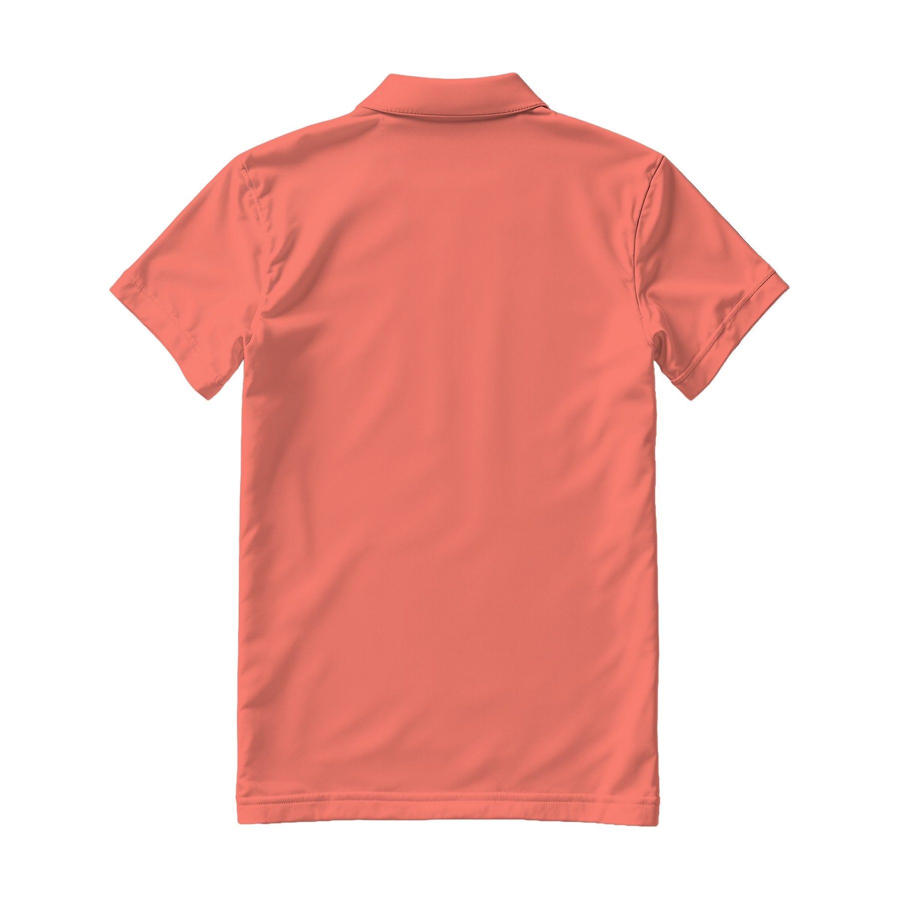 Mens Polo Shirt Mockup, Bright Salmon Regular Fit Back View | JPG Digital Download | Etsy Shopify Mockup | Commercial Licence Included | MockupBulk