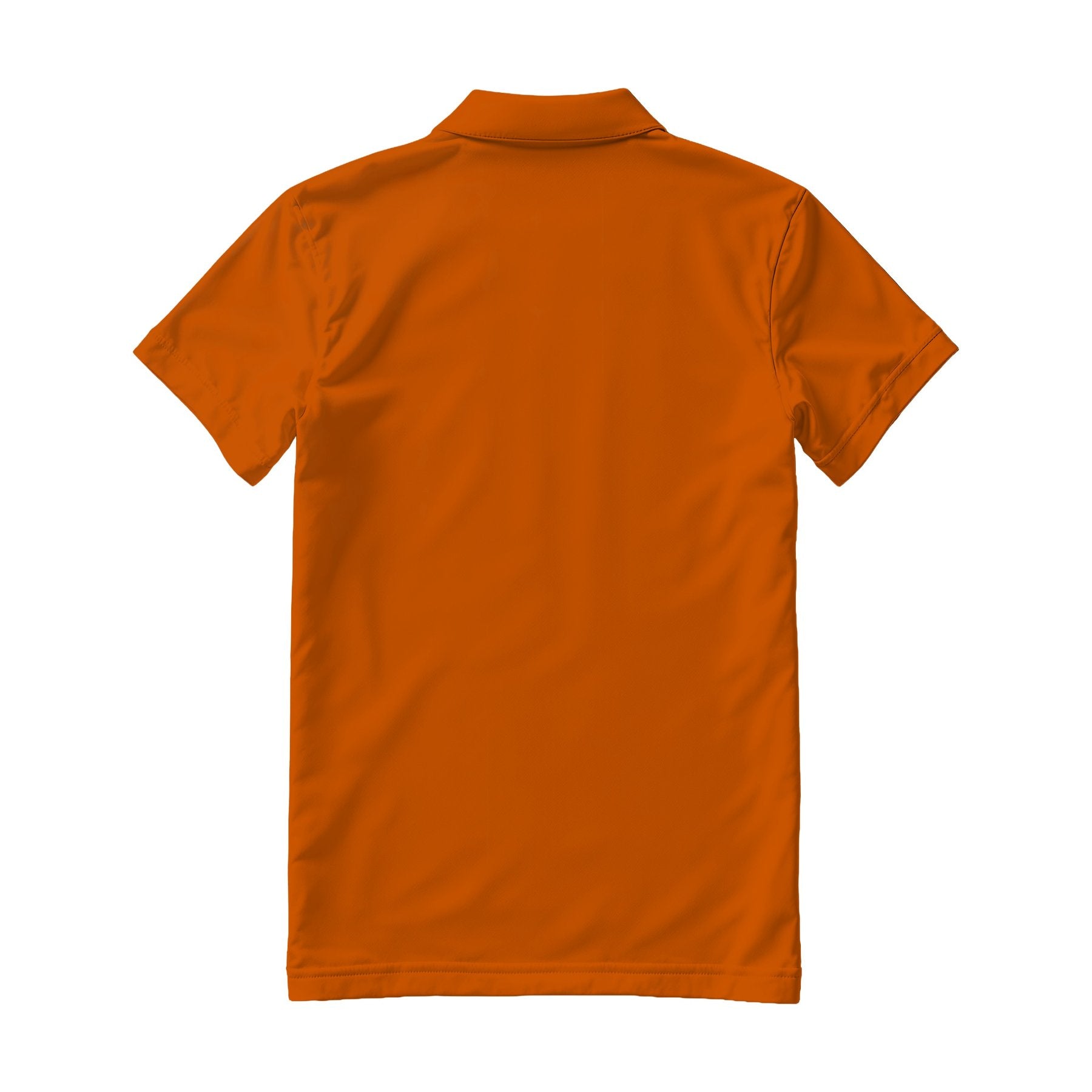 Mens Polo Shirt Mockup, Burnt Orange Regular Fit Back View | JPG Mockup Download | For POD Sellers Designers Etsy Shops | Commercial Use | MockupBulk