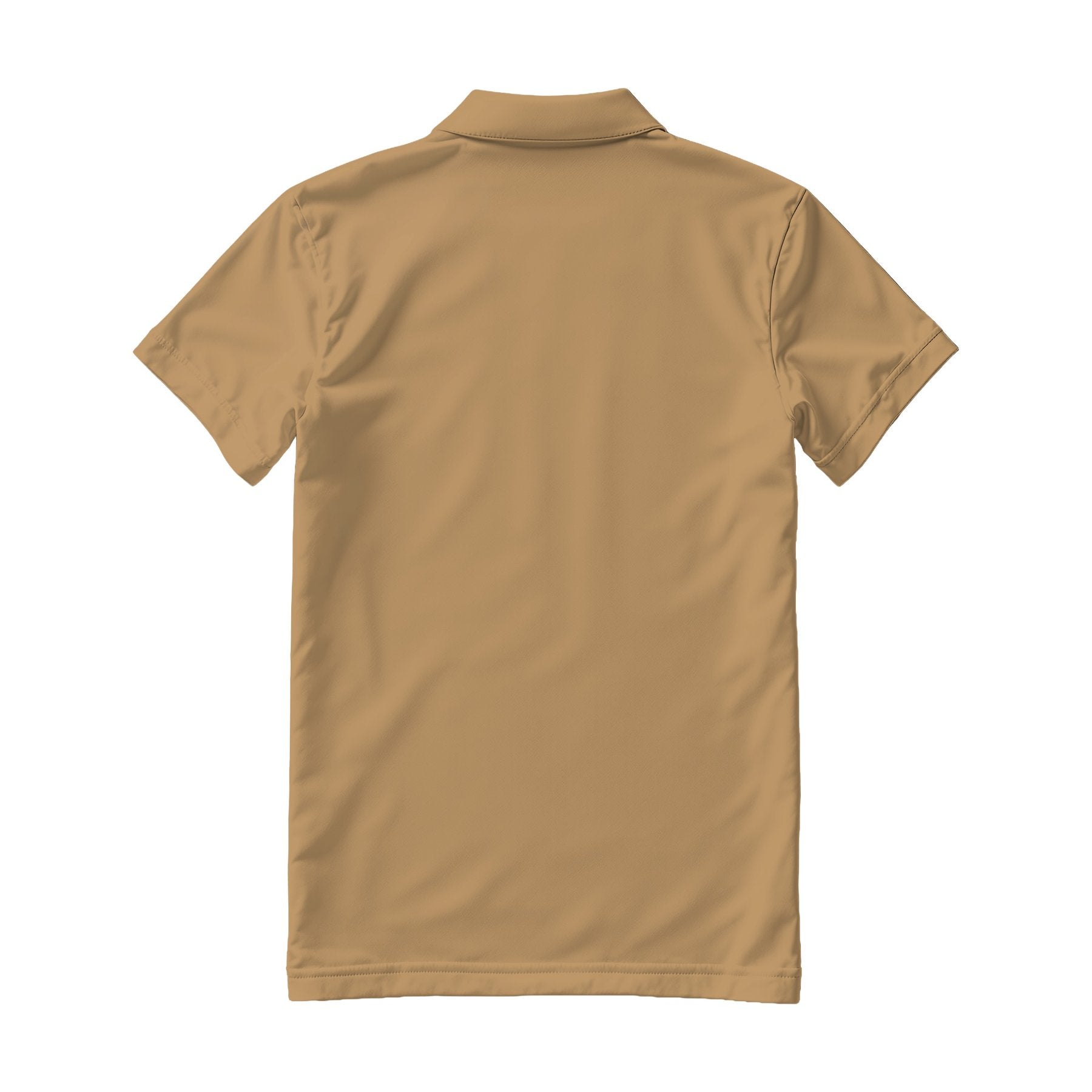 Mens Polo Shirt Mockup | Camel Regular Fit Back View — Etsy POD Mockup Template | Instant Download JPG | Commercial Use | MockupBulk