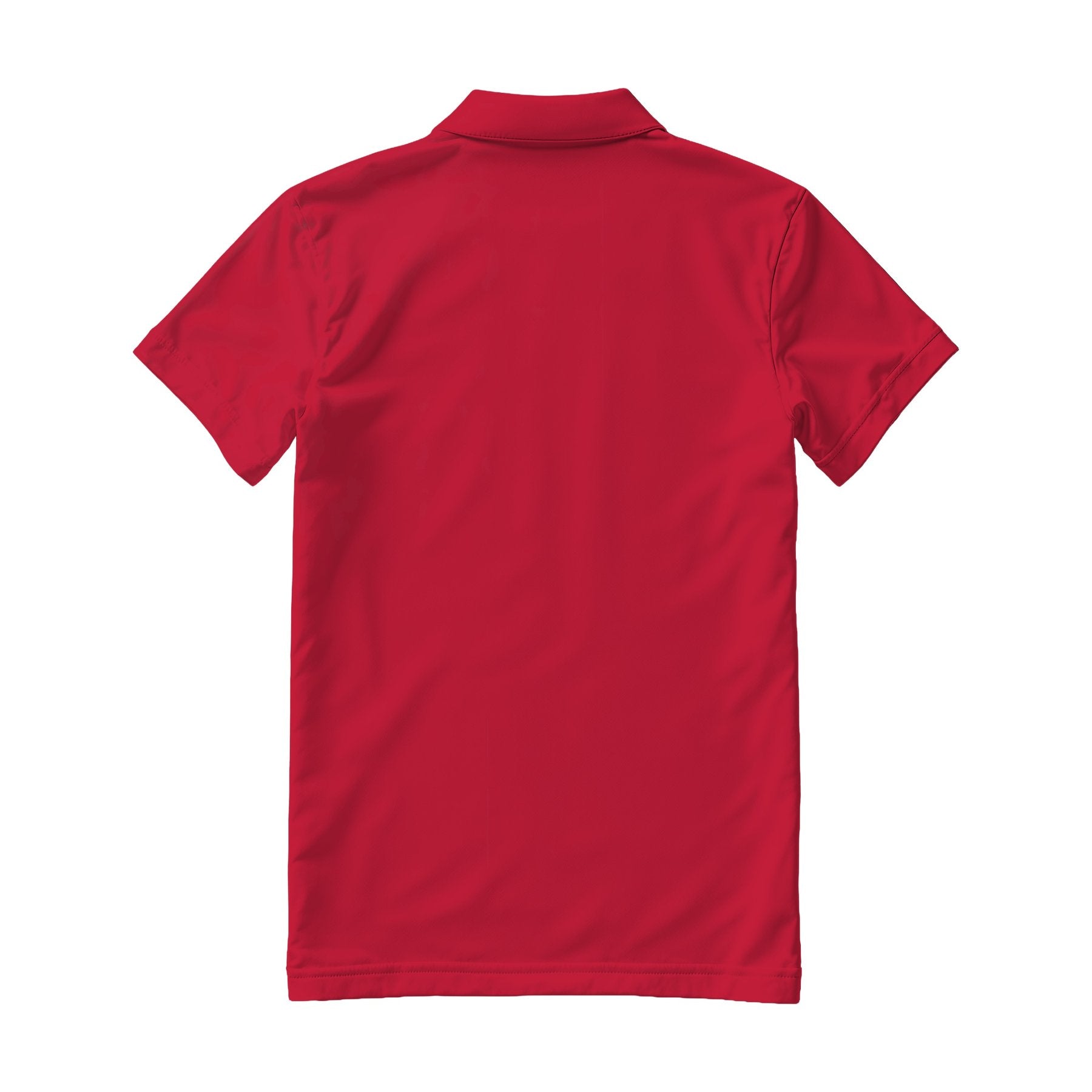 Mens Polo Shirt Mockup | Cardinal Red Regular Fit Back View — POD Print Mockup | Instant JPG Download | Commercial Licence Included | MockupBulk