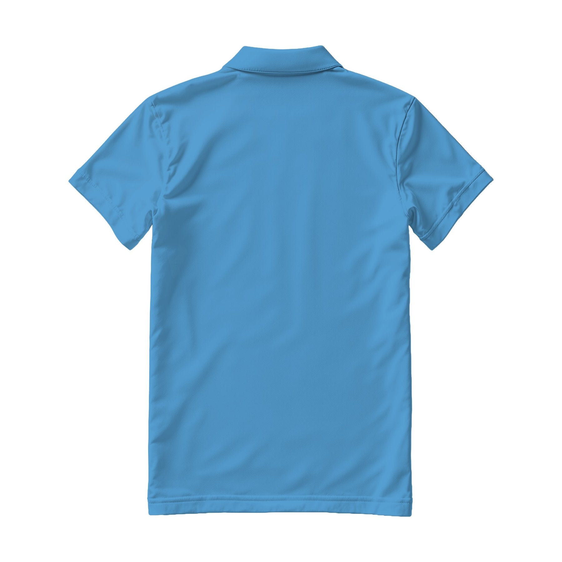 Mens Polo Shirt Mockup — Carolina Blue Regular Fit Back View — Instant JPG Download | Commercial Licence | Etsy POD Print Mockup | MockupBulk