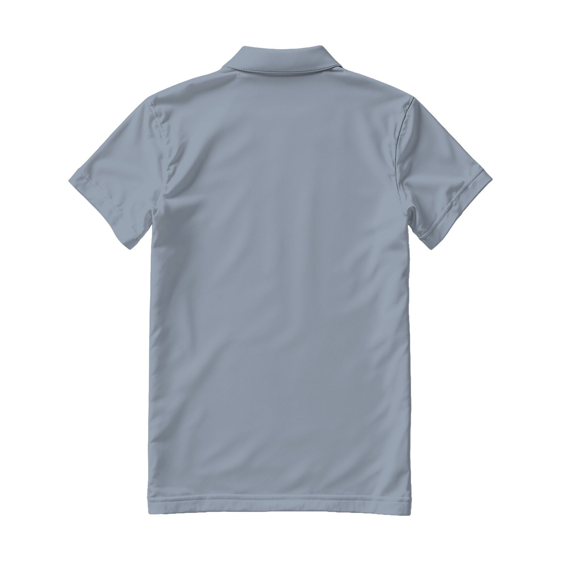 Mens Polo Shirt Mockup, Chambray Regular Fit Back View | Print on Demand Mockup | High-Res JPG Download | Commercial Use Included | MockupBulk
