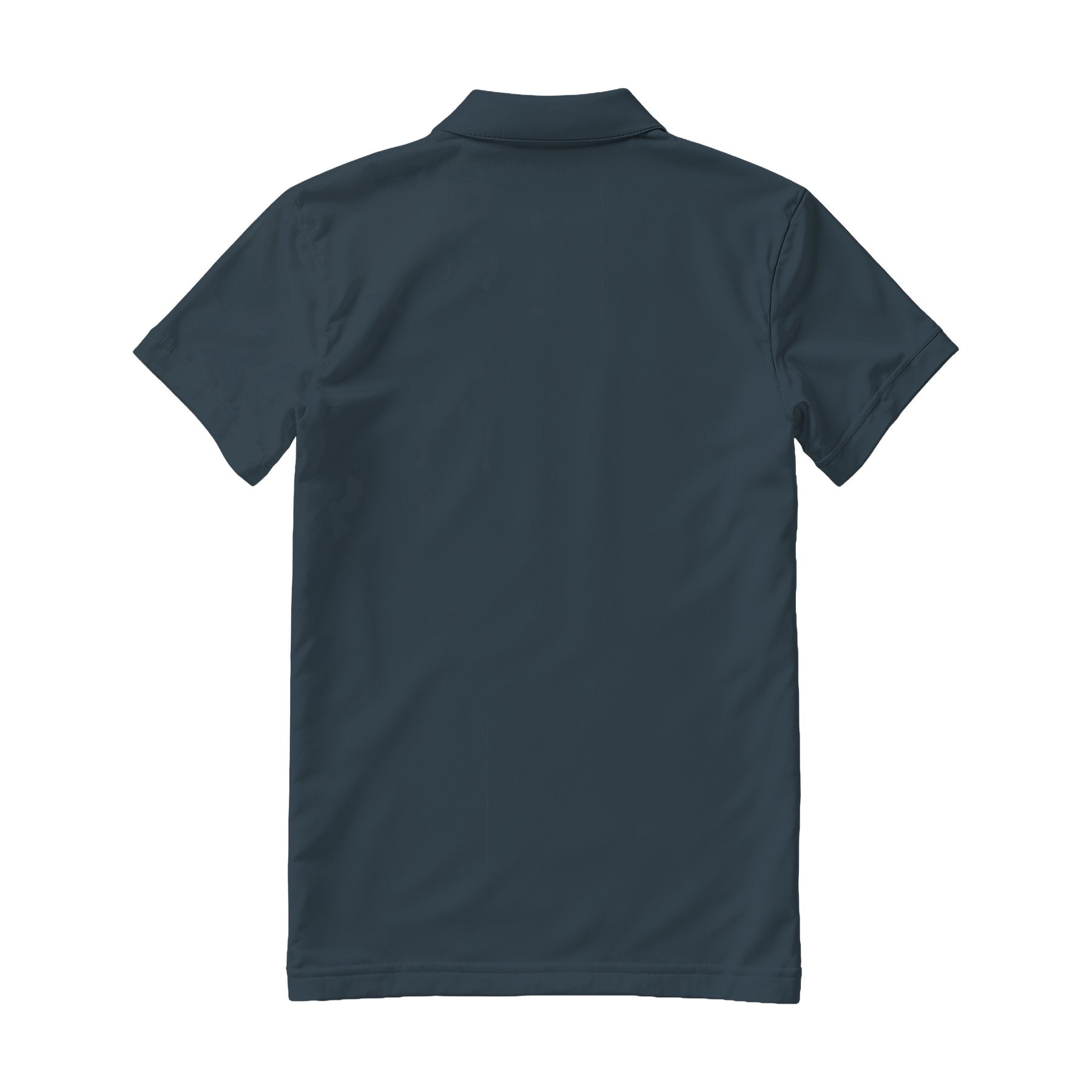 Mens Polo Shirt Mockup, Charcoal Regular Fit Back View | Print on Demand Mockup | High-Res JPG Download | Commercial Use Included | MockupBulk