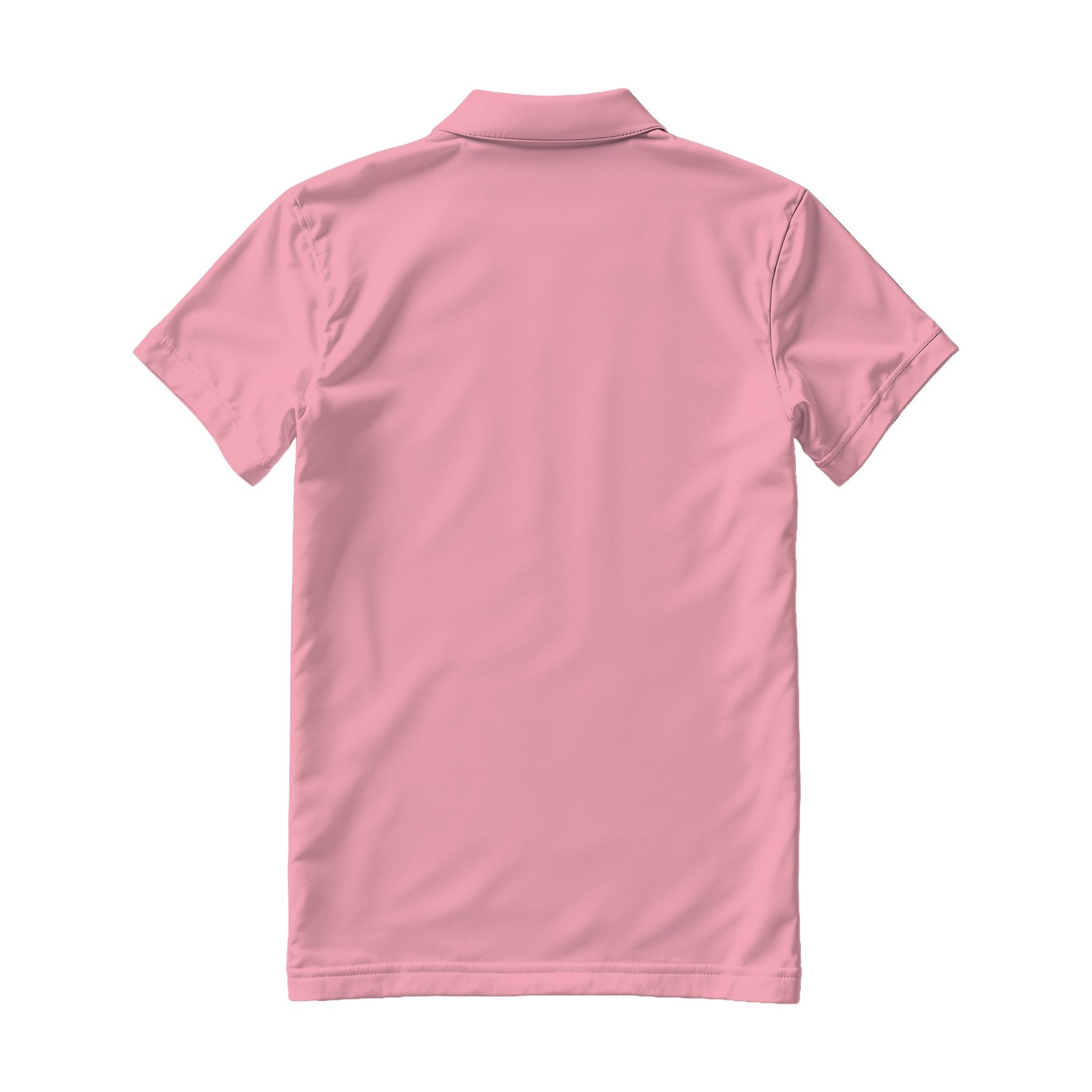 Charity Pink Regular Fit Back View Mens Polo Shirt Mockup | POD Print Mockup | Instant JPG Download | Commercial Licence Included | MockupBulk