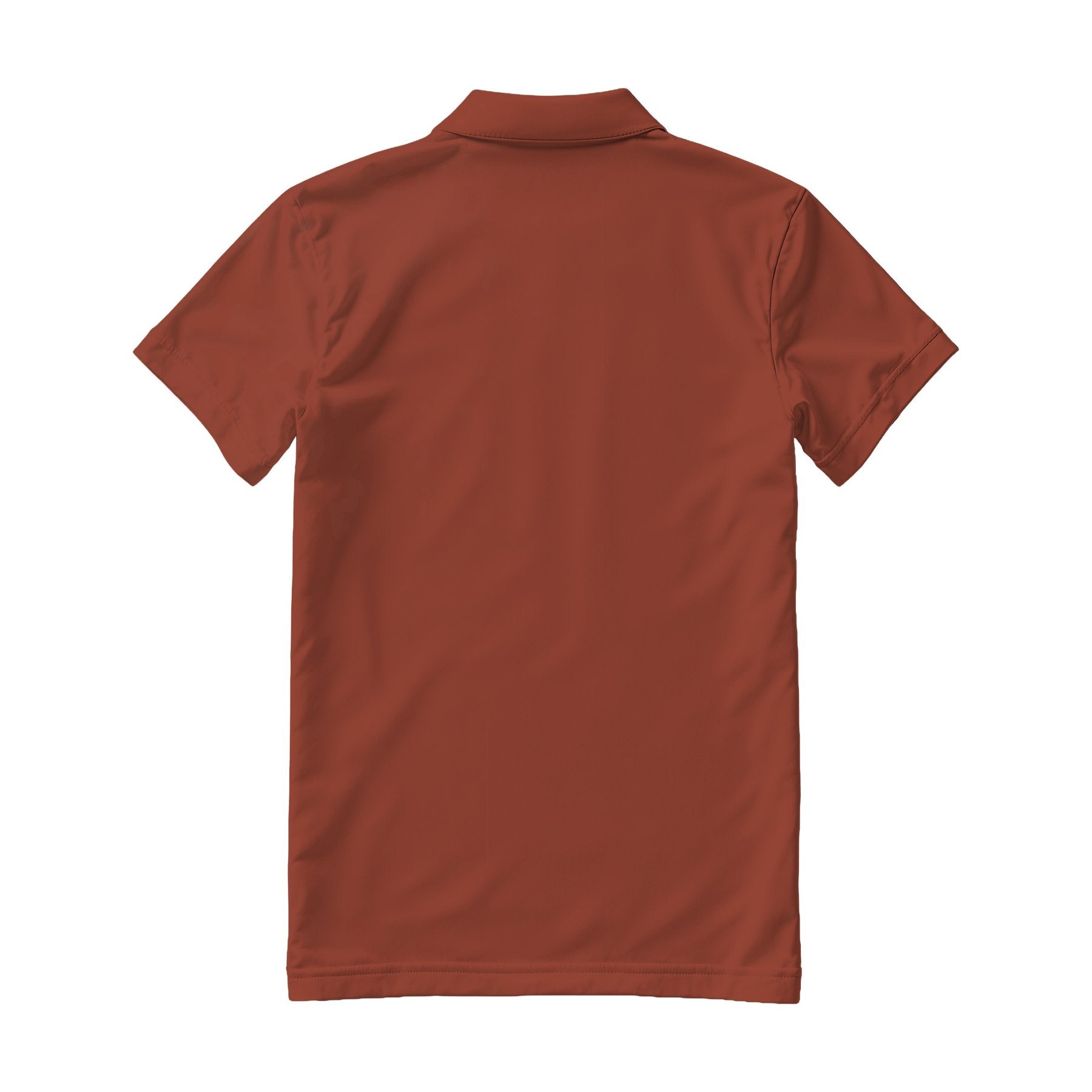Mens Polo Shirt Mockup, Chestnut Regular Fit Back View | POD Print Mockup | Instant JPG Download | Commercial Licence Included | MockupBulk