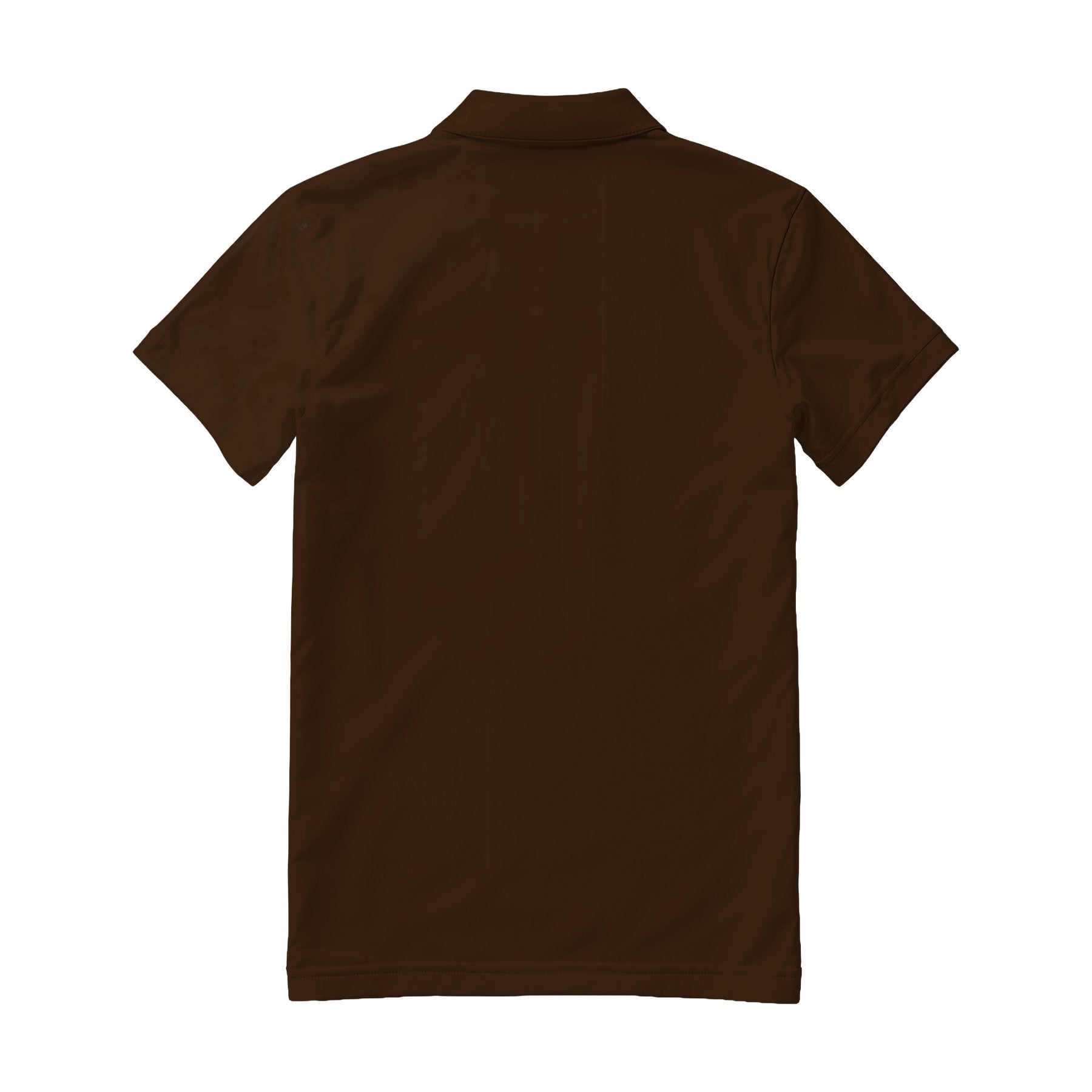 Mens Polo Shirt Mockup, Dark Chocolate Regular Fit Back View | Product Mockup JPG | Instant Download | Commercial Use for POD Sellers | MockupBulk
