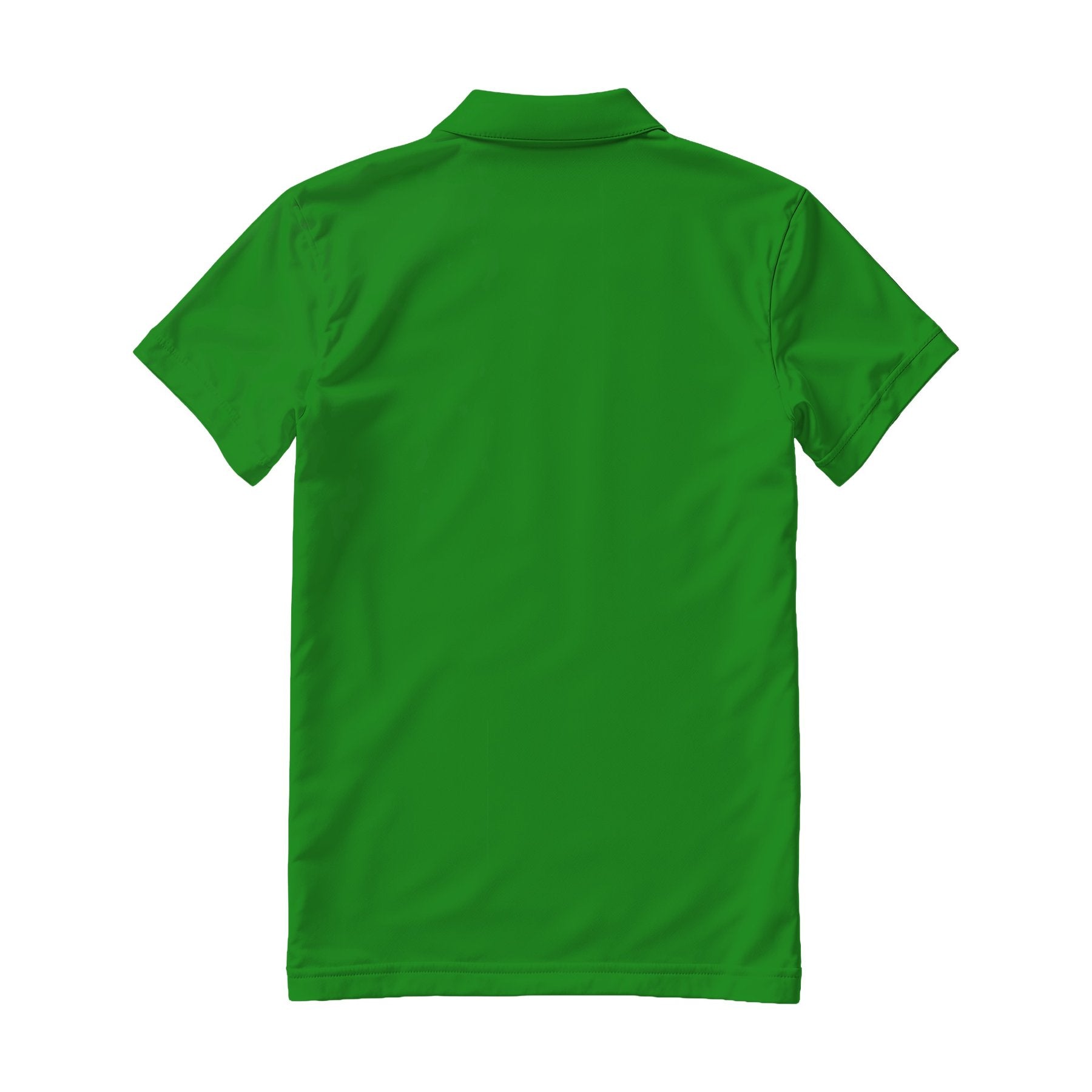 Mens Polo Shirt Mockup — Forest Green Regular Fit Back View — Print on Demand Mockup | High-Res JPG Download | Commercial Use Included | MockupBulk