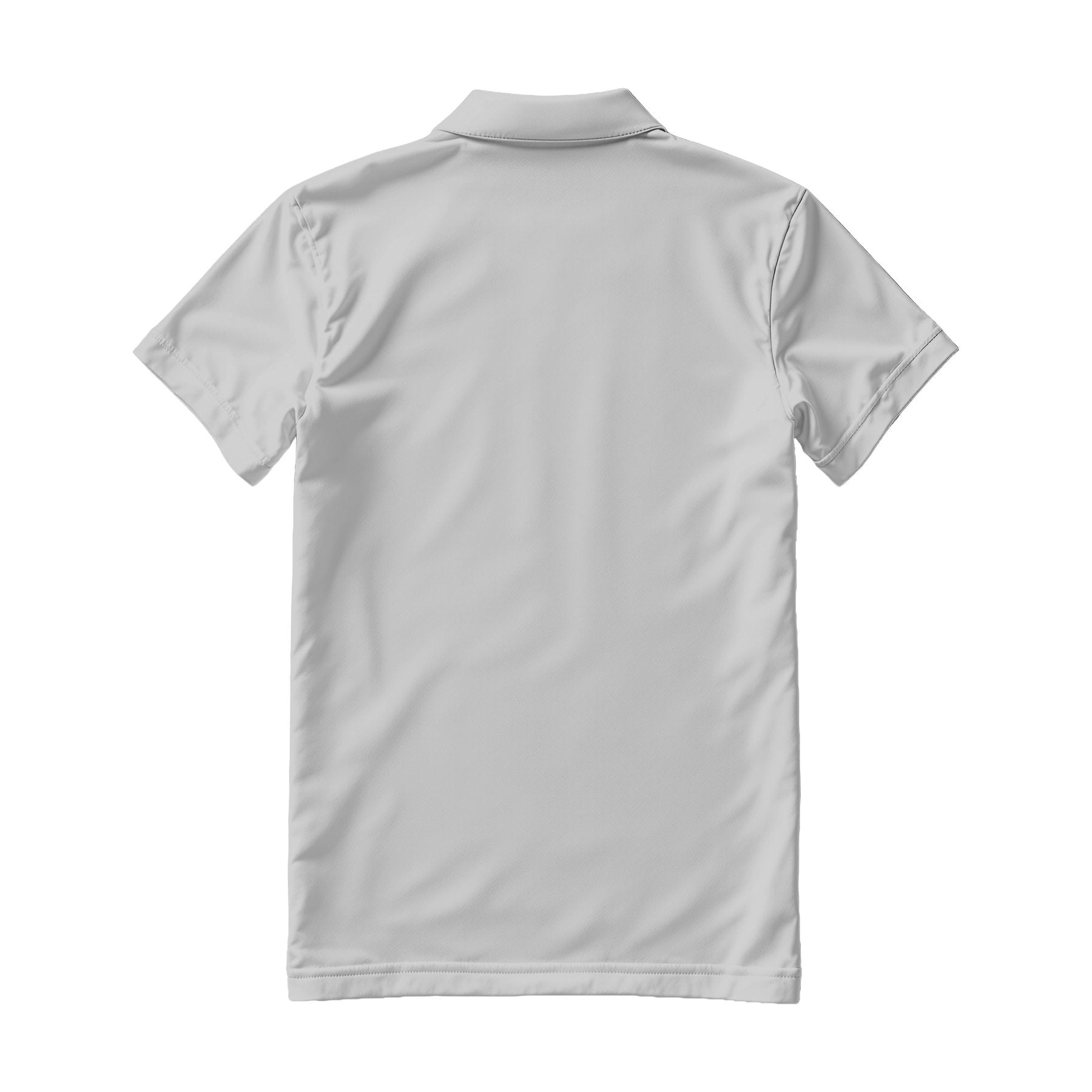 Mens Polo Shirt Mockup — Light Gray Regular Fit Back View — Digital JPG Mockup | Commercial Licence | For Etsy Printful Printify | MockupBulk