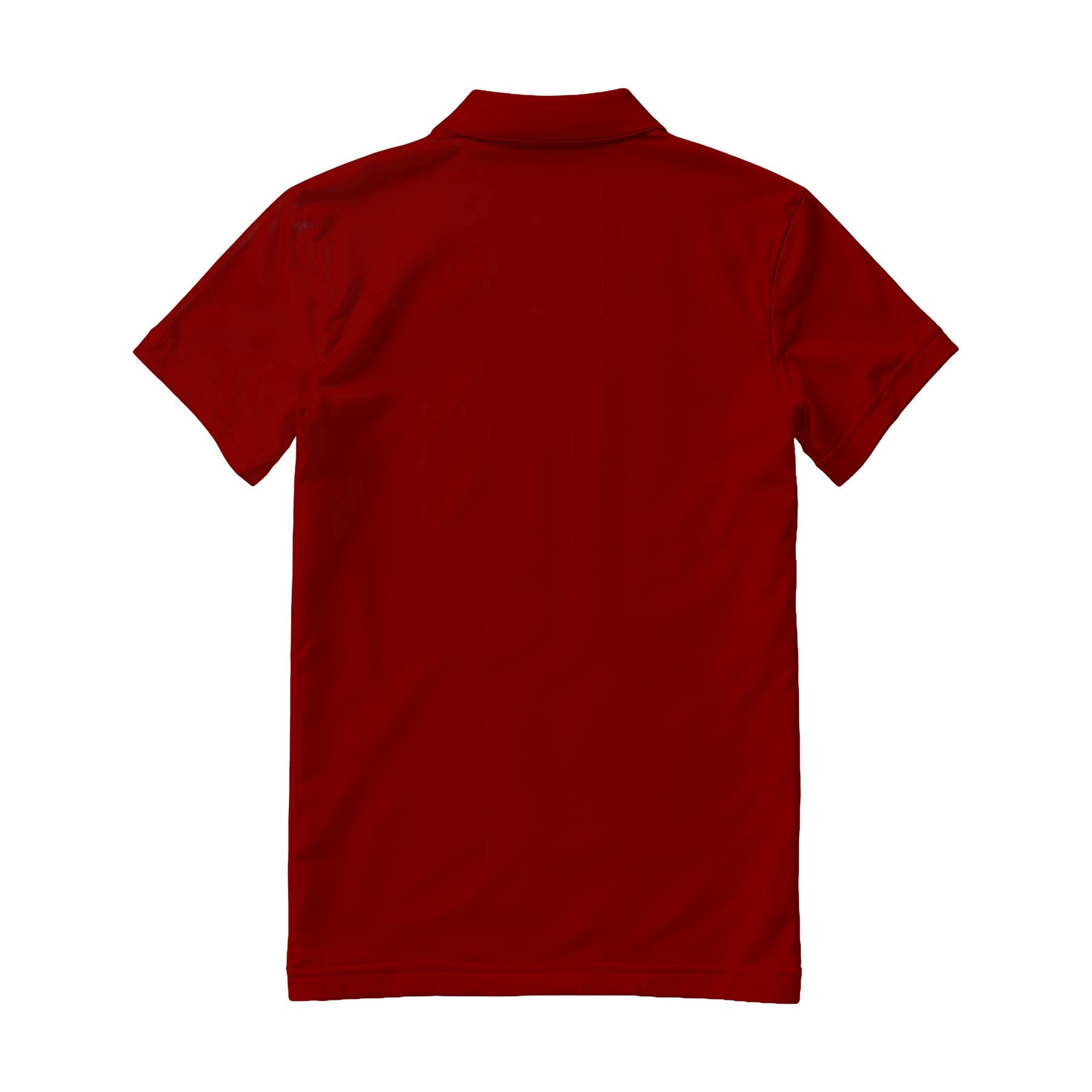 Mens Polo Shirt Mockup, Maroon Regular Fit Back View | Print on Demand Mockup | High-Res JPG Download | Commercial Use Included | MockupBulk