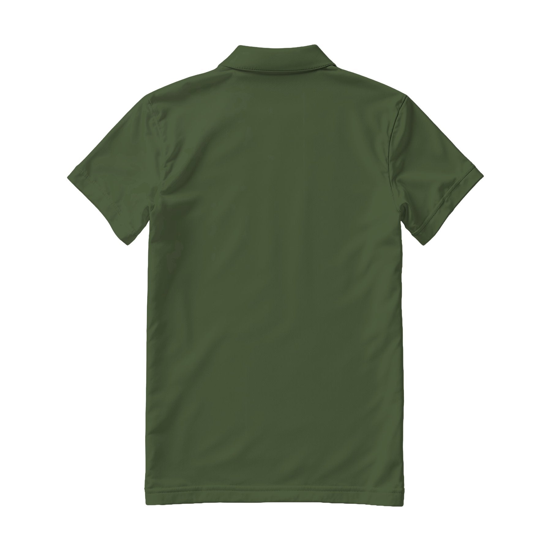 Military Green Regular Fit Back View Mens Polo Shirt Mockup | Product Mockup JPG | Instant Download | Commercial Use for POD Sellers | MockupBulk