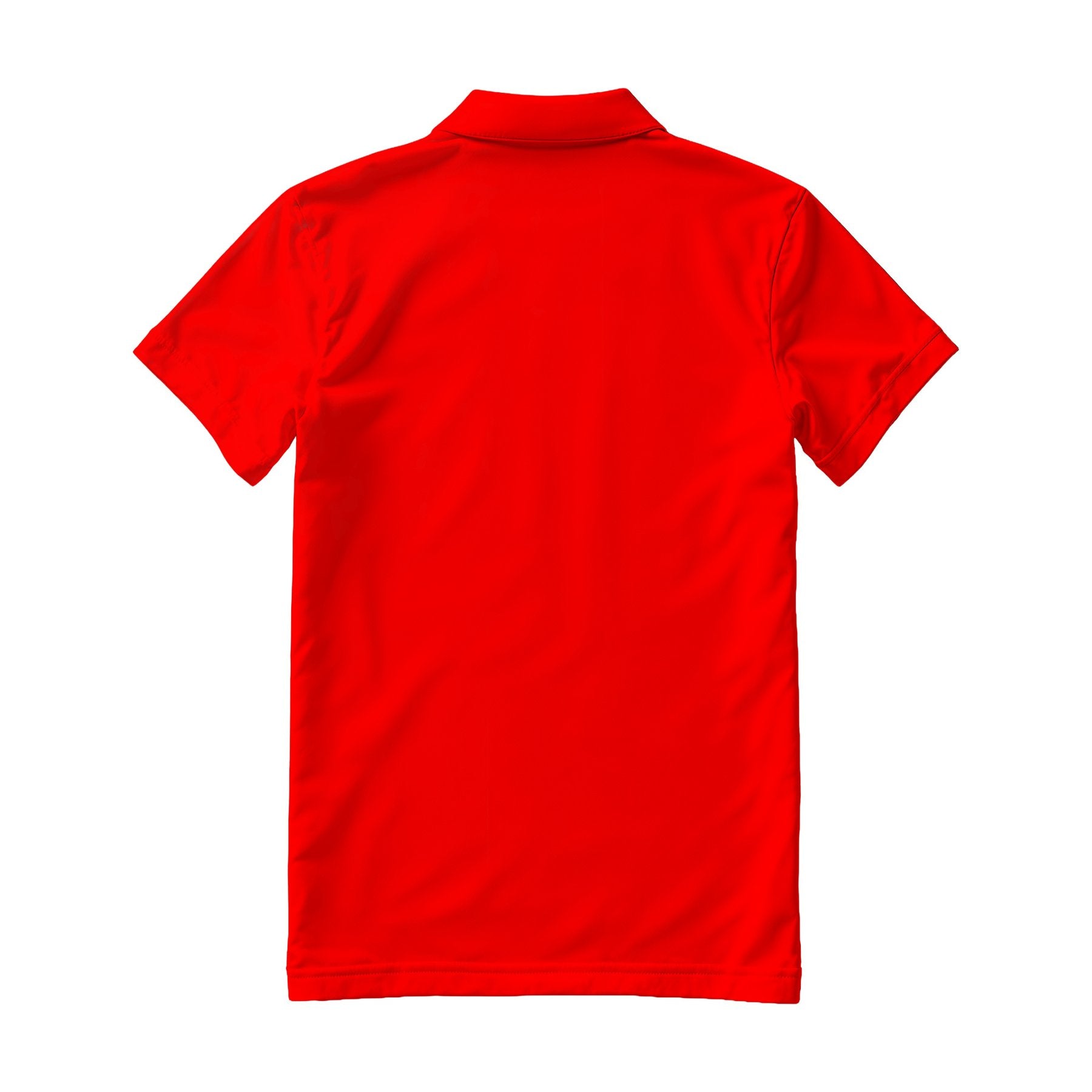 Mens Polo Shirt Mockup | Red Regular Fit Back View — Etsy POD Mockup Template | Instant Download JPG | Commercial Use | MockupBulk