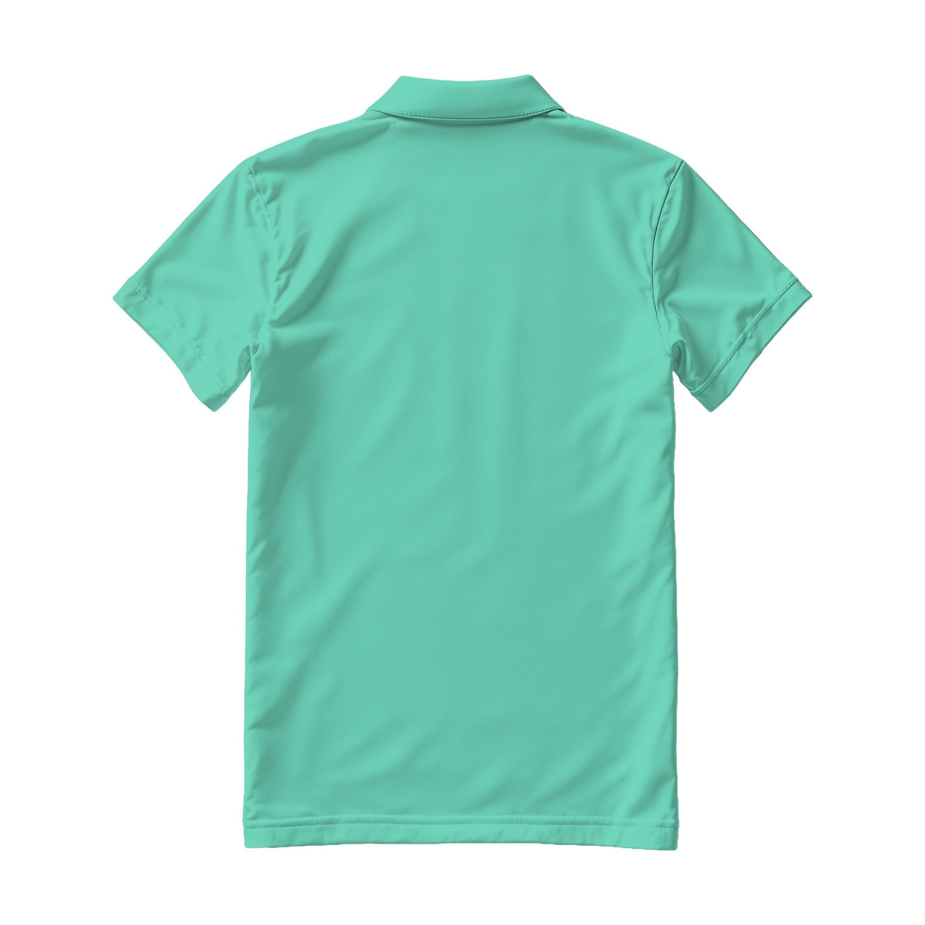 Mens Polo Shirt Mockup, Seafoam Regular Fit Back View | Shopify Etsy Mockup Template | High-Res JPG | Commercial Use Download | MockupBulk