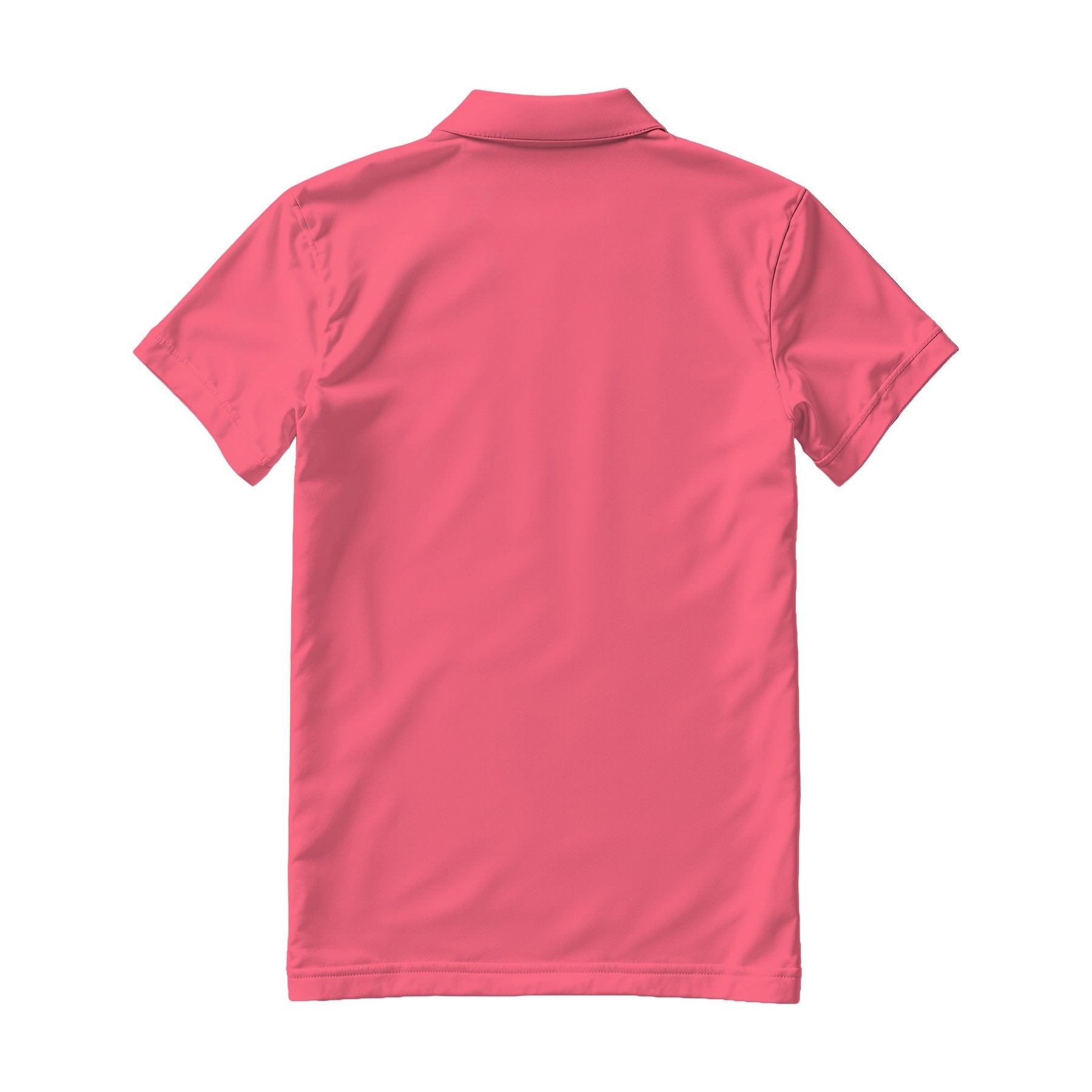 Mens Polo Shirt Mockup — Watermelon Regular Fit Back View — JPG Mockup Download | For POD Sellers Designers Etsy Shops | Commercial Use | MockupBulk