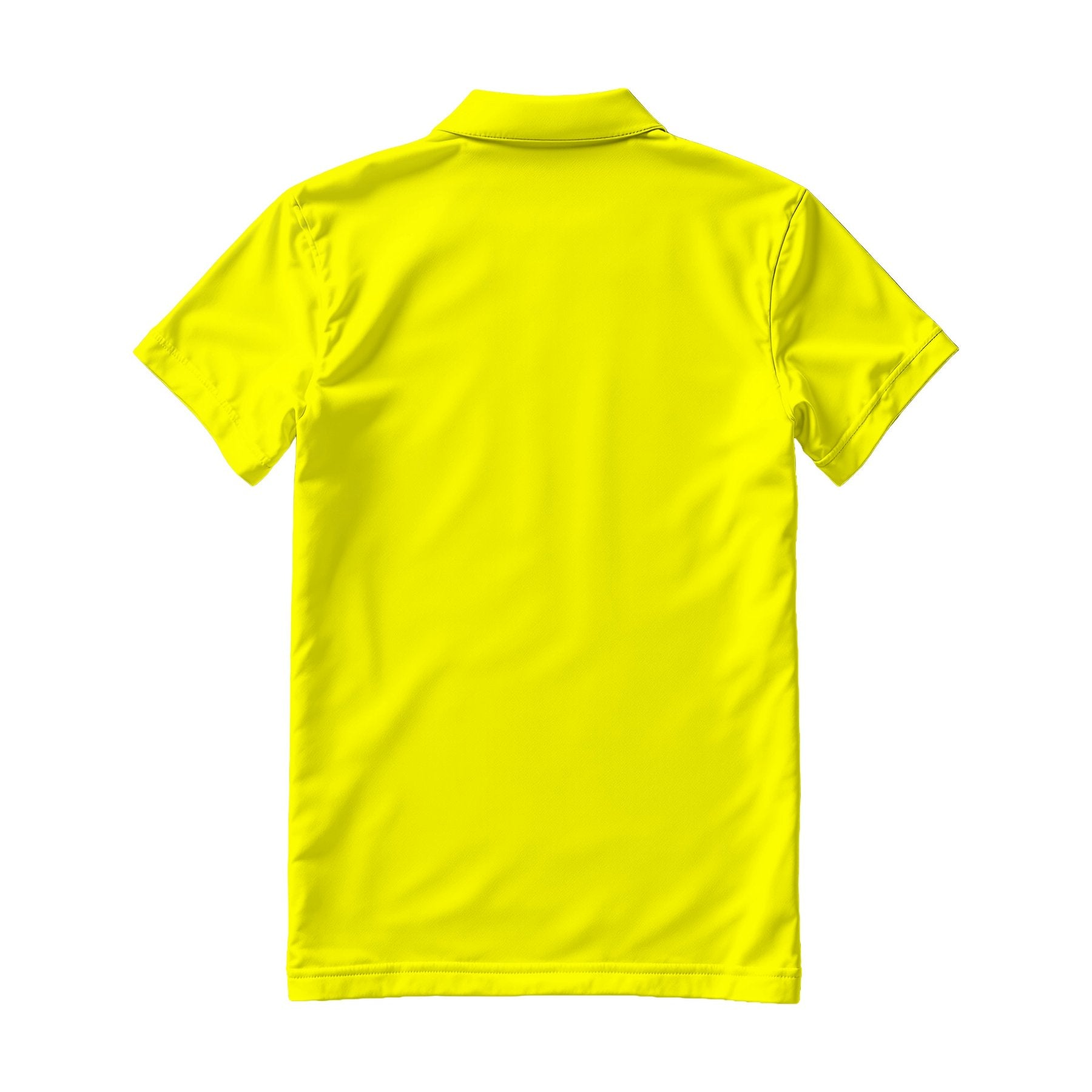 Yellow Regular Fit Back View Mens Polo Shirt Mockup | High-Res JPG Instant Download | Commercial Use | Etsy POD Shopify Template | MockupBulk