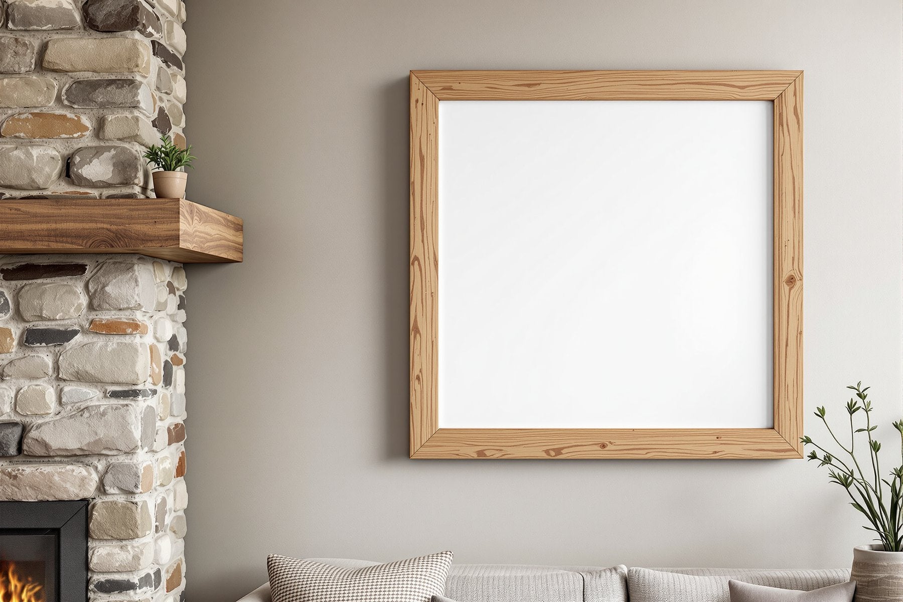 Blank Template #013 Rustic Frame Mockup | Print-on-Demand Frame Mockup | bulkmockup JPG | Commercial Licence | MockupBulk