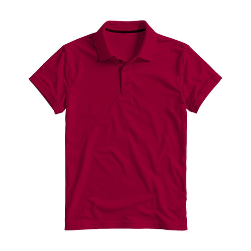 Antique Cherry Red Relaxed Fit Mens Polo Shirt Mockup | Etsy POD Mockup Template | Instant Download JPG | Commercial Use | MockupBulk