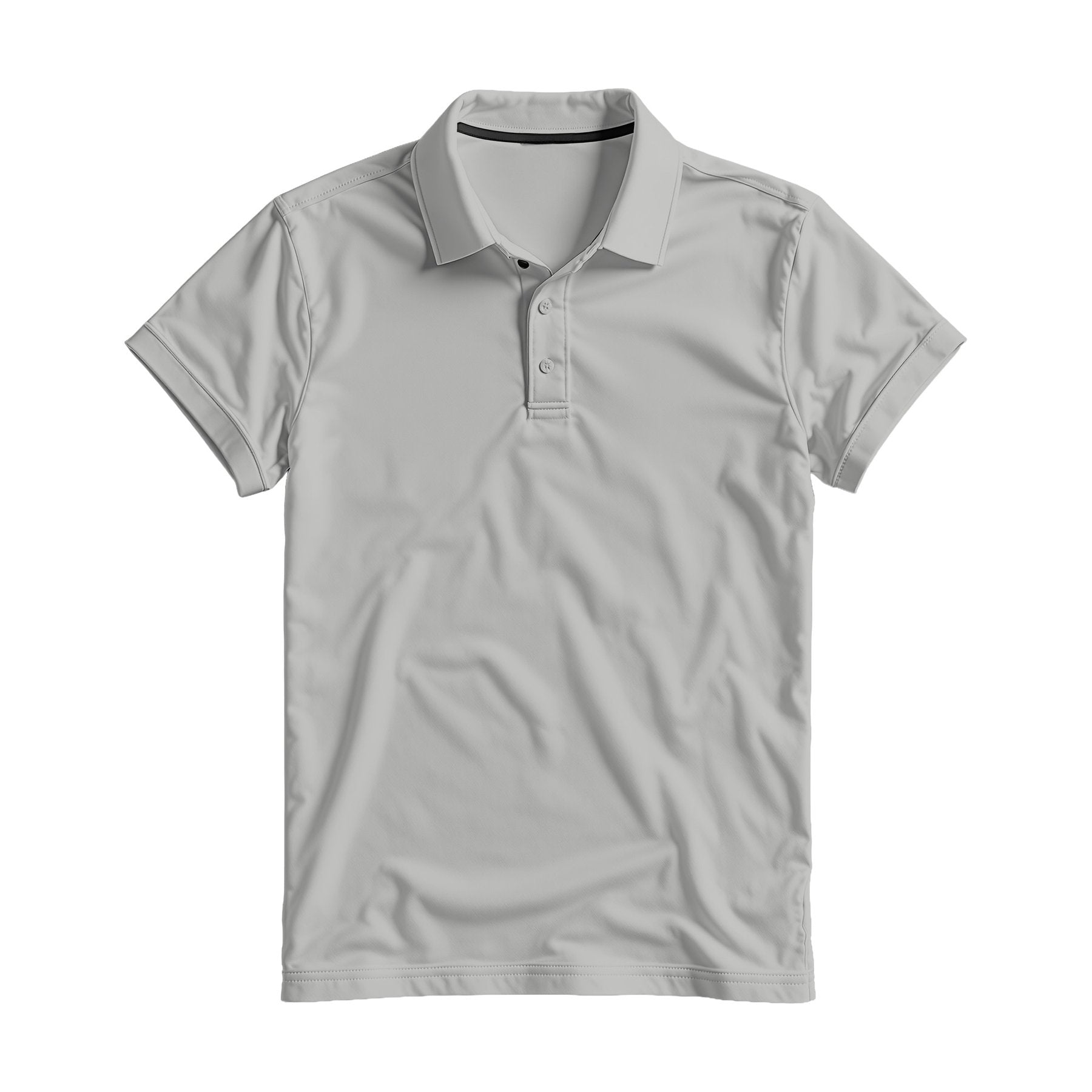 Mens Polo Shirt Mockup, Ash Grey Relaxed Fit | JPG Digital Download | Etsy Shopify Mockup | Commercial Licence Included | MockupBulk