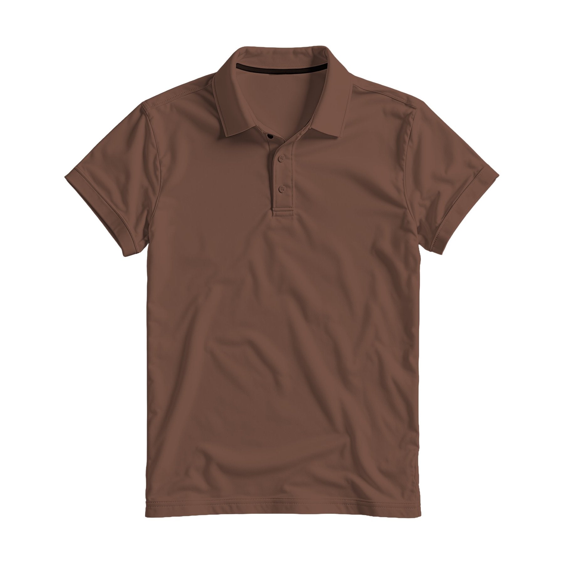 Mens Polo Shirt Mockup | Brown Relaxed Fit | JPG Digital Download | Etsy Shopify Mockup | Commercial Licence Included | MockupBulk
