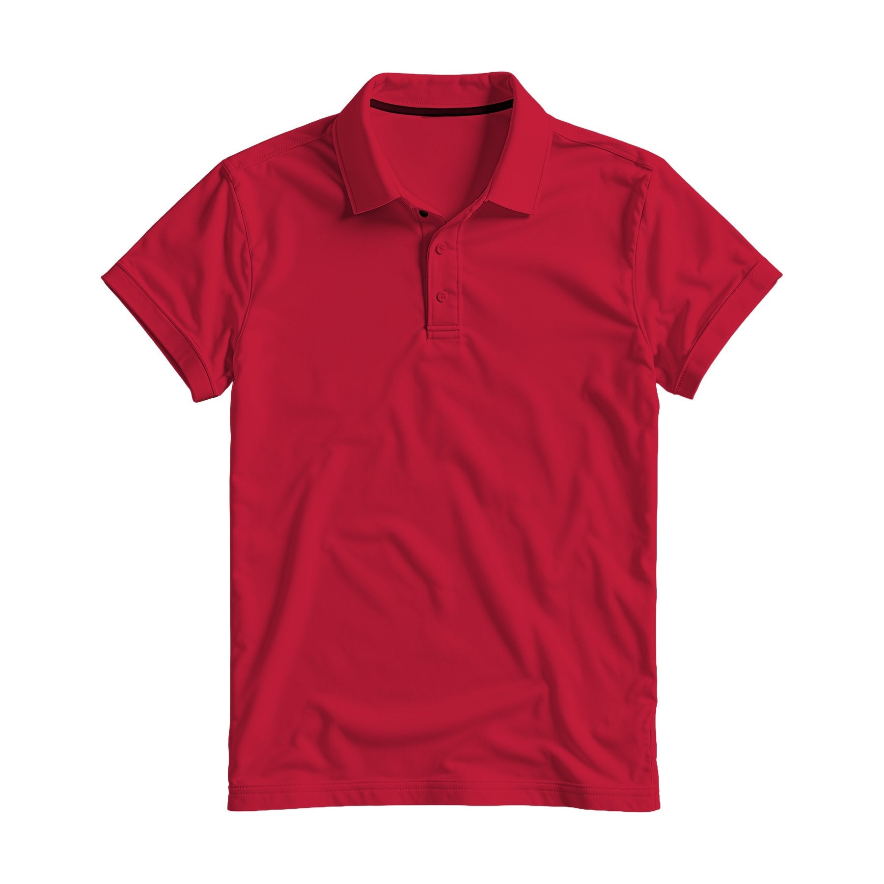 Mens Polo Shirt Mockup — Cardinal Red Relaxed Fit — Product Mockup JPG | Instant Download | Commercial Use for POD Sellers | MockupBulk