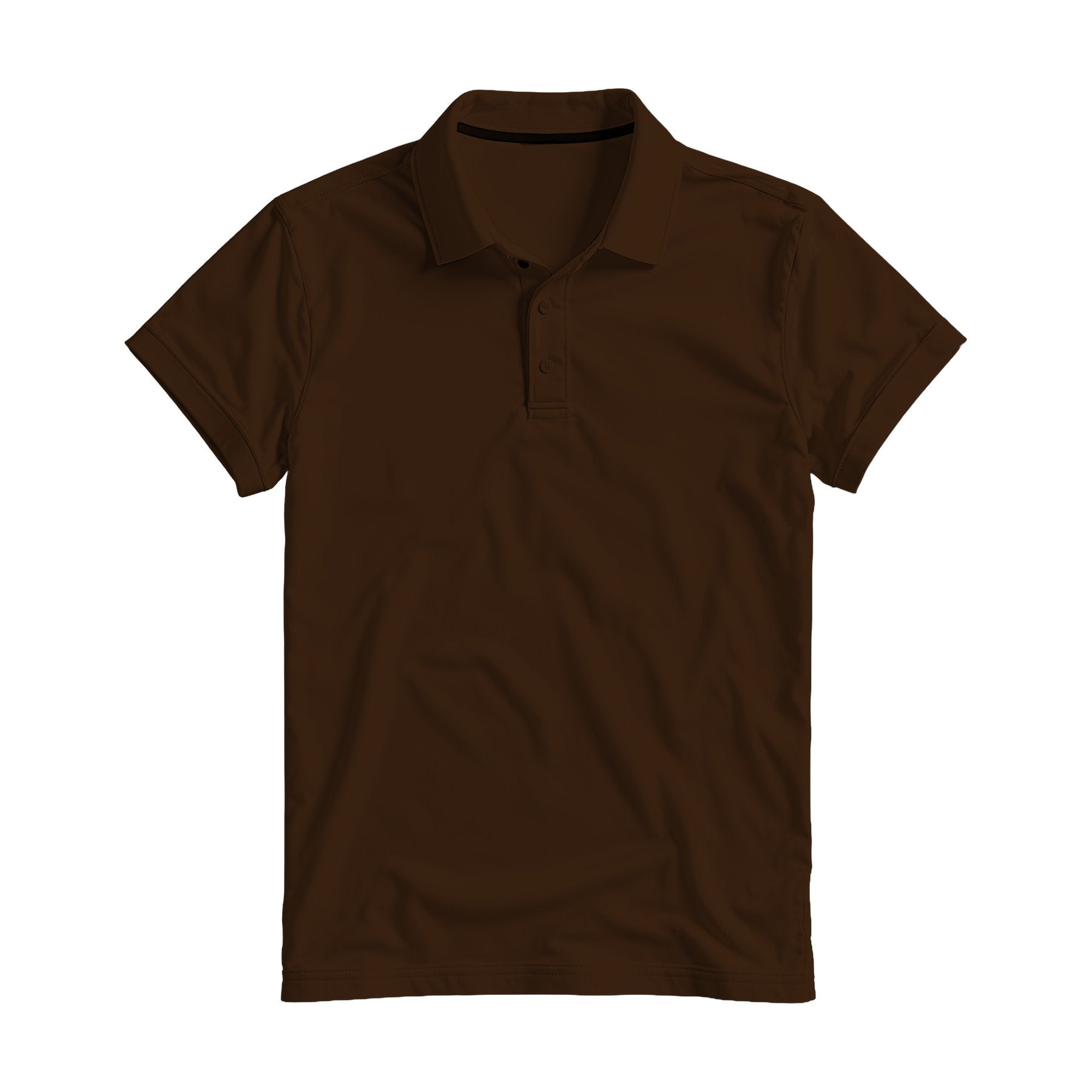 Dark Chocolate Relaxed Fit Mens Polo Shirt Mockup | Print on Demand Mockup | High-Res JPG Download | Commercial Use Included | MockupBulk