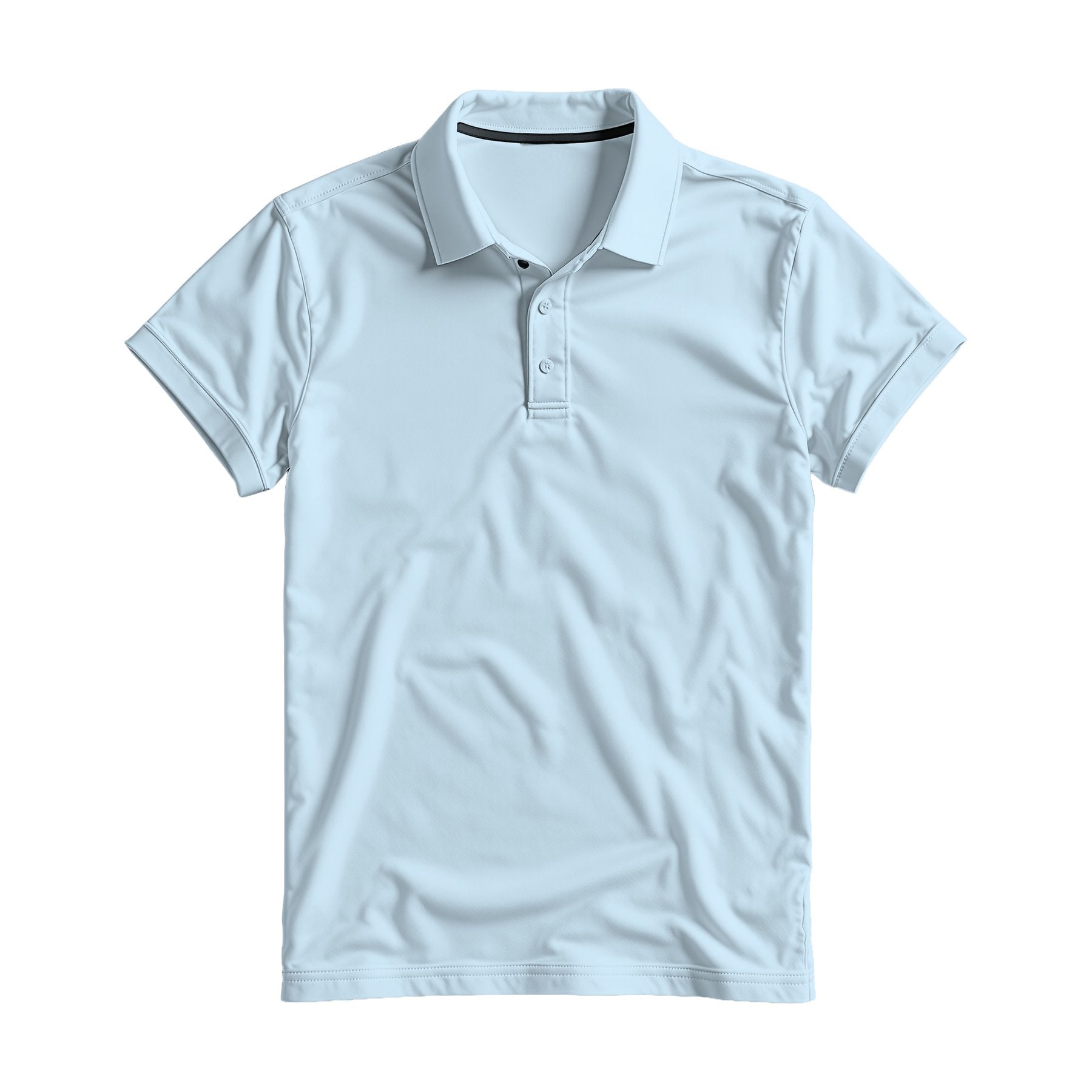 Mens Polo Shirt Mockup | Ice Blue Relaxed Fit | High Resolution JPG | POD Mockup Template | Commercial Use Download | MockupBulk