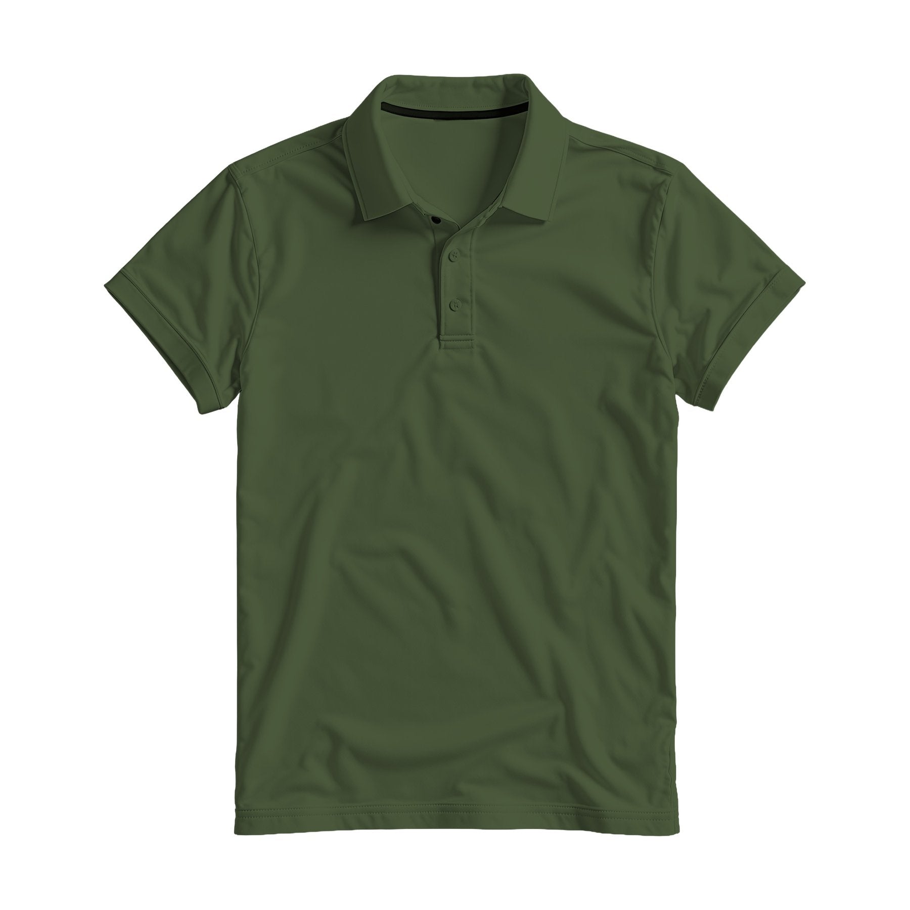 Mens Polo Shirt Mockup | Military Green Relaxed Fit | Instant JPG Download | Commercial Licence | Etsy POD Print Mockup | MockupBulk
