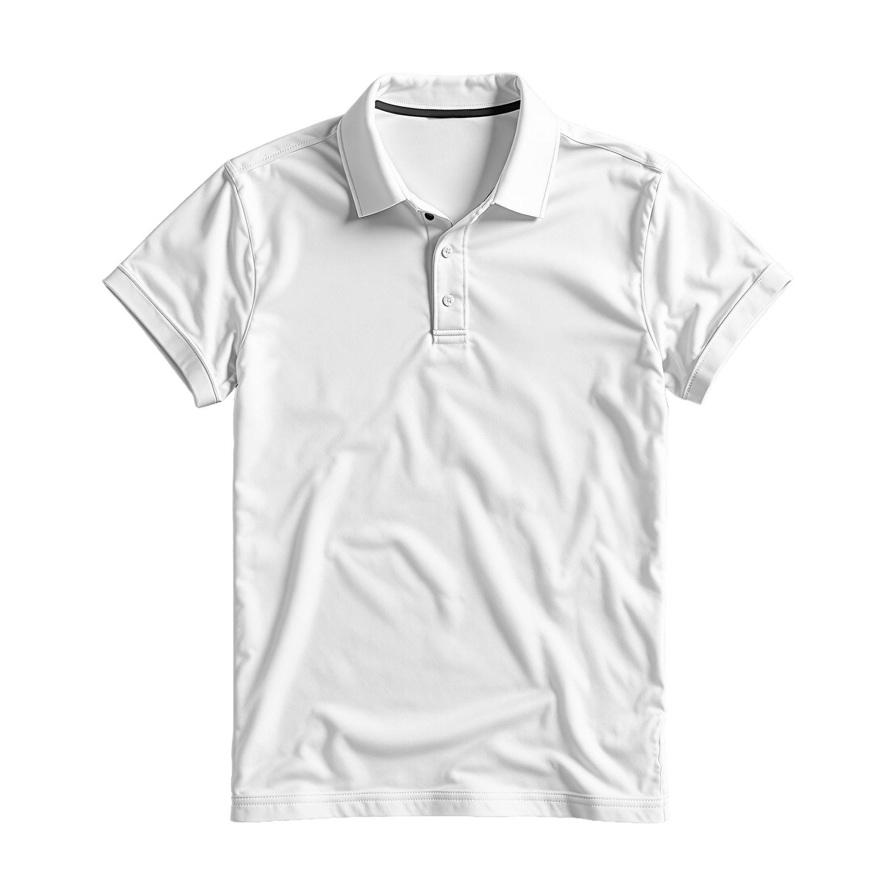 Mens Polo Shirt Mockup | White Relaxed Fit | Instant JPG Download | Commercial Licence | Etsy POD Print Mockup | MockupBulk