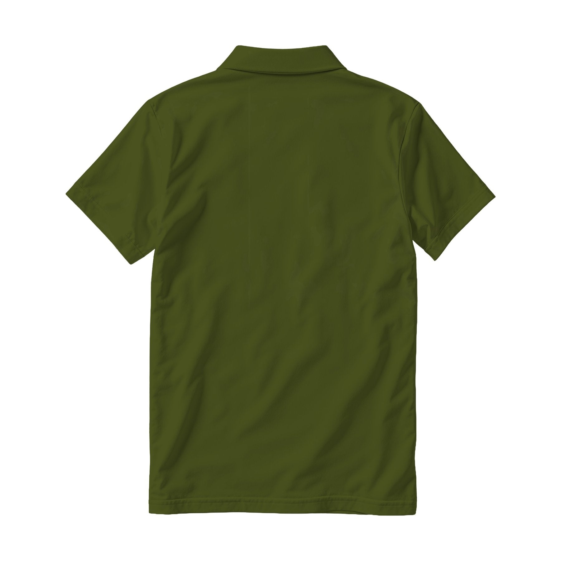 Mens Polo Shirt Mockup | Army Relaxed Fit Back View | Etsy POD Mockup Template | Instant Download JPG | Commercial Use | MockupBulk