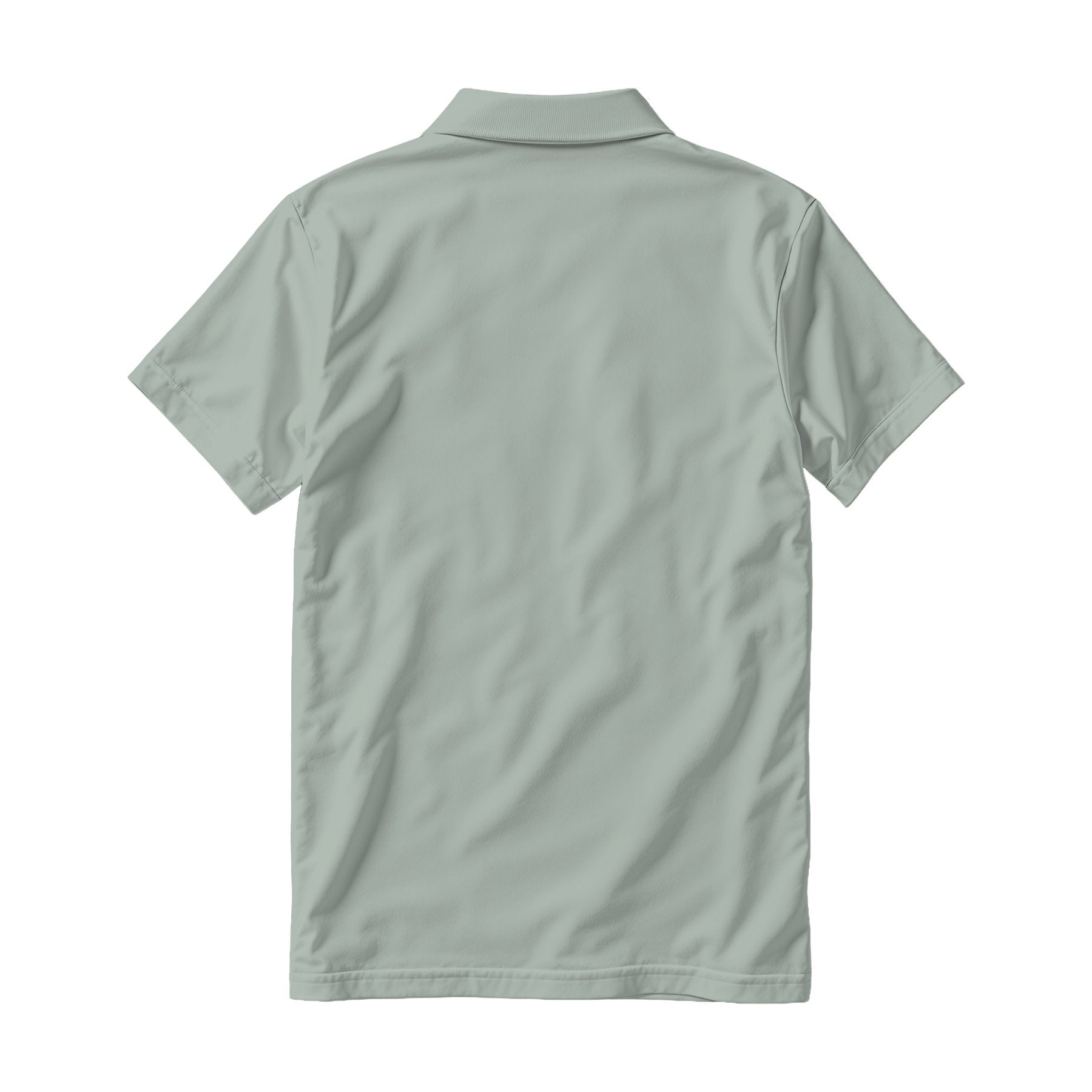 Mens Polo Shirt Mockup | Ash Relaxed Fit Back View | Instant JPG Download | Commercial Licence | Etsy POD Print Mockup | MockupBulk