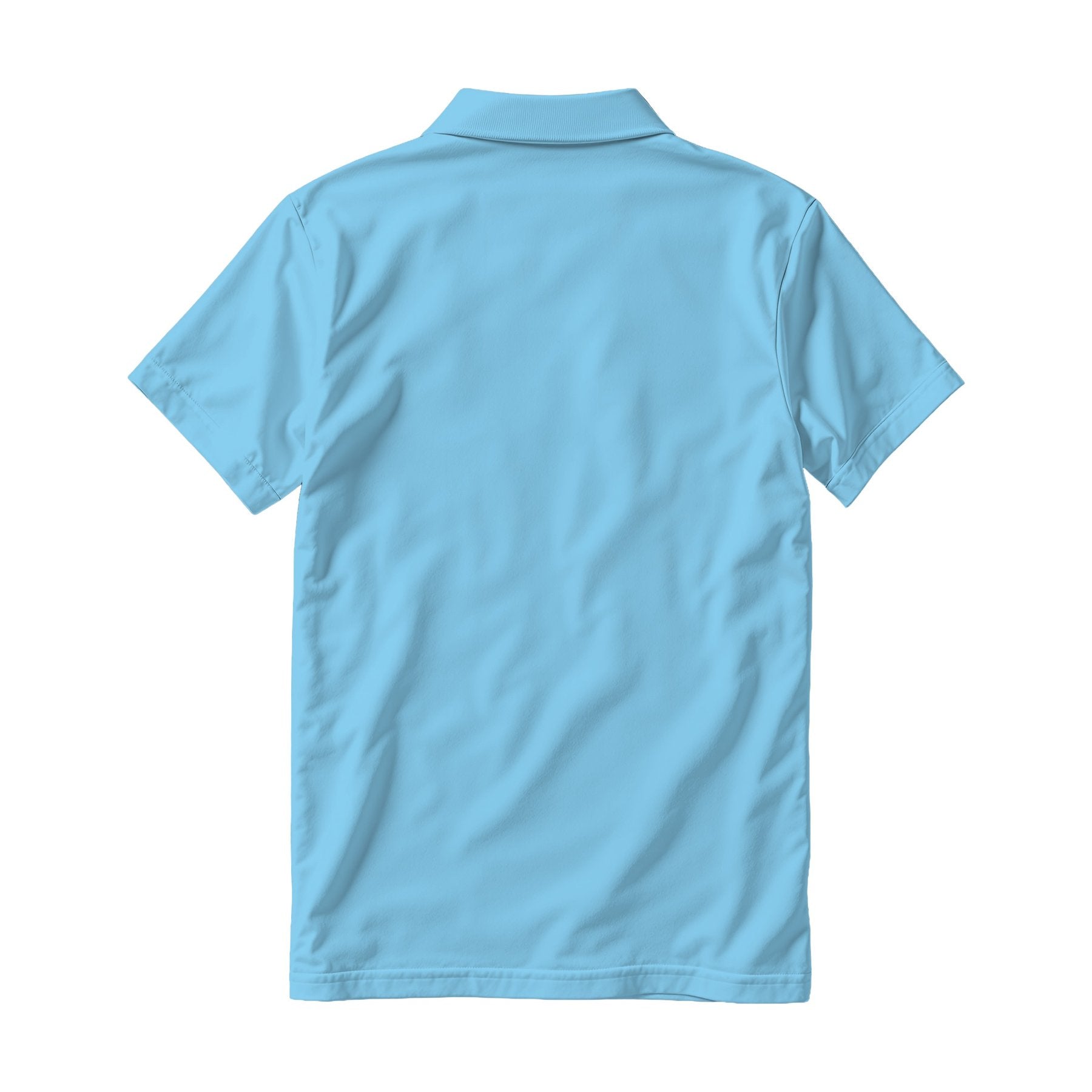 Baby Blue Relaxed Fit Back View Mens Polo Shirt Mockup | JPG Digital Download | Etsy Shopify Mockup | Commercial Licence Included | MockupBulk