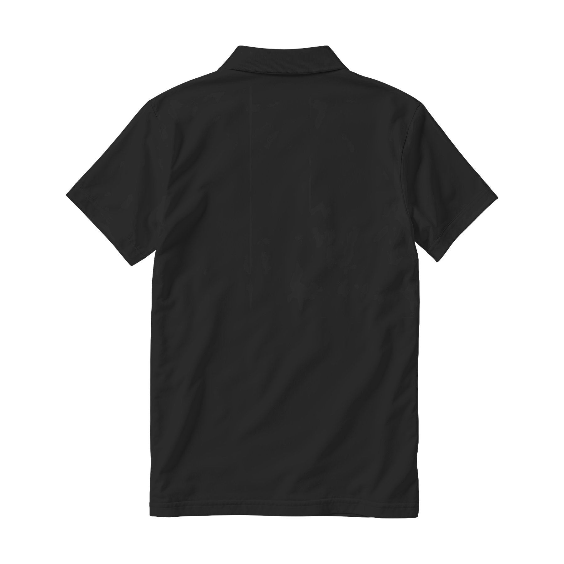 Black Heather Relaxed Fit Back View Mens Polo Shirt Mockup | Print on Demand Mockup | High-Res JPG Download | Commercial Use Included | MockupBulk