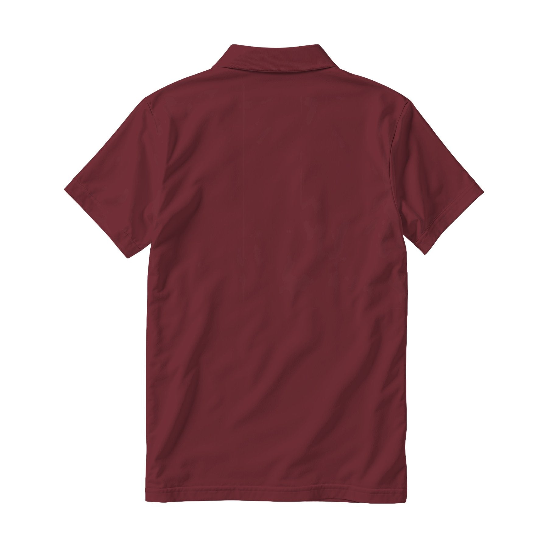 Mens Polo Shirt Mockup, Burgundy Relaxed Fit Back View | JPG Digital Download | Etsy Shopify Mockup | Commercial Licence Included | MockupBulk