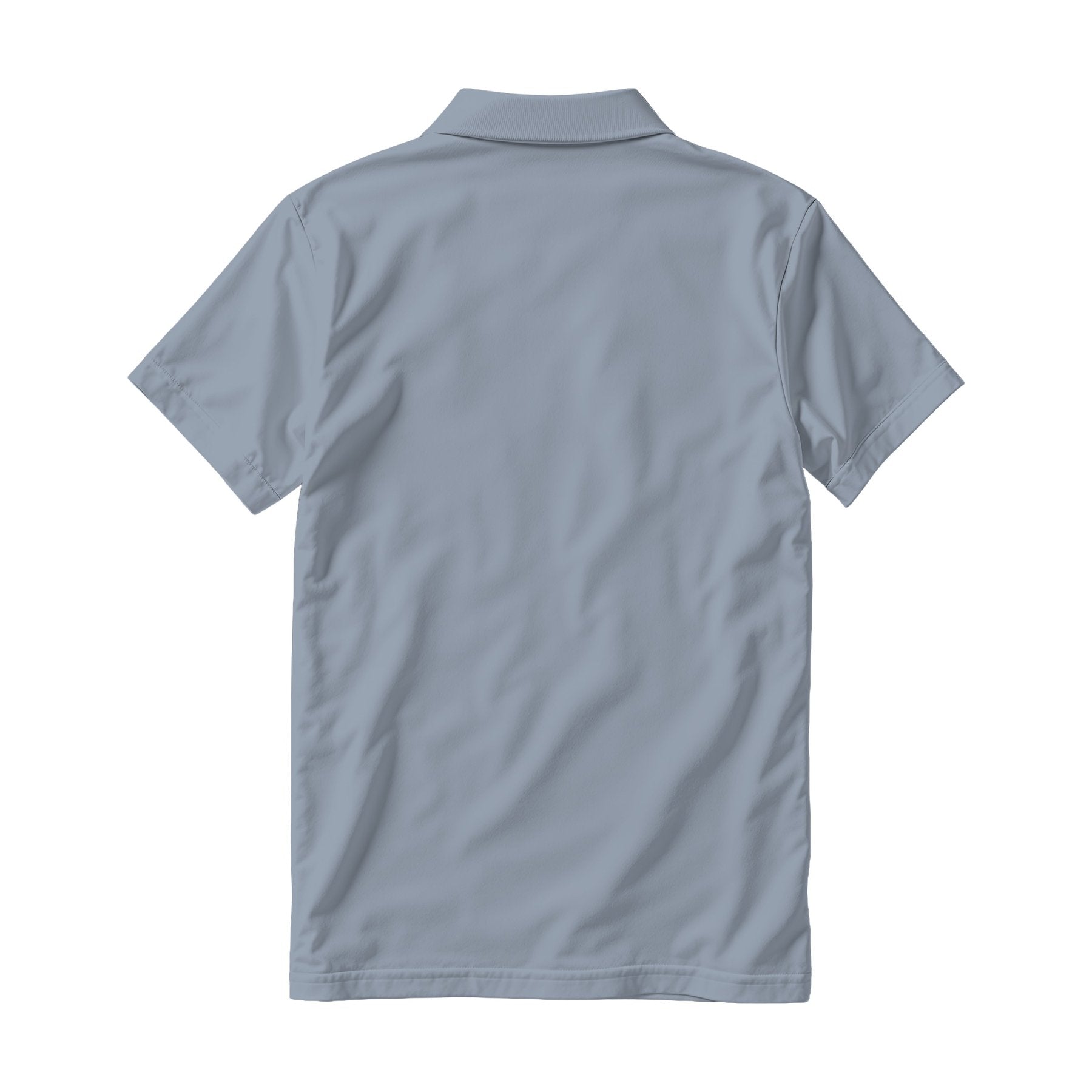 Mens Polo Shirt Mockup, Chambray Relaxed Fit Back View | High-Res JPG Instant Download | Commercial Use | Etsy POD Shopify Template | MockupBulk