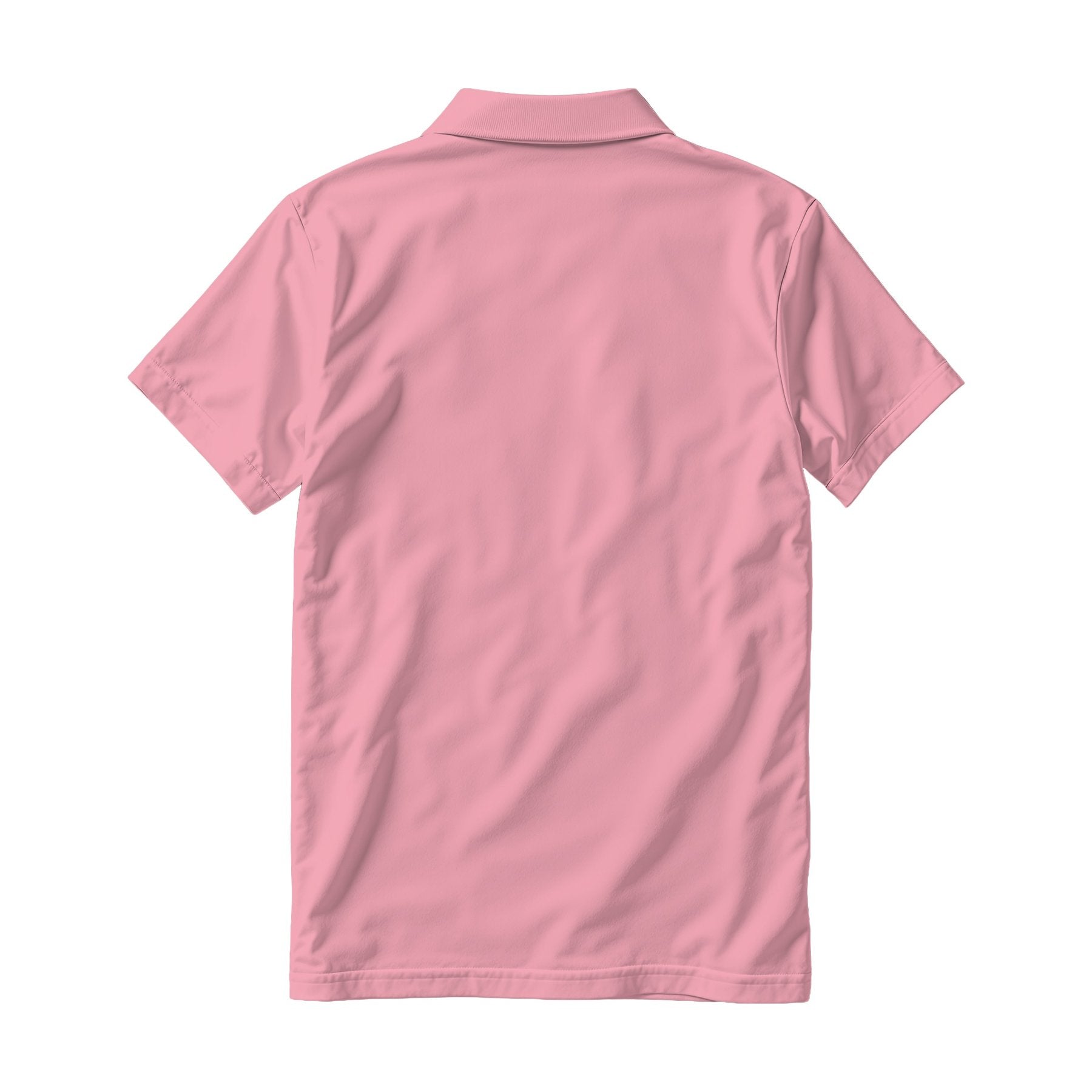Mens Polo Shirt Mockup | Charity Pink Relaxed Fit Back View | Product Mockup JPG | Instant Download | Commercial Use for POD Sellers | MockupBulk