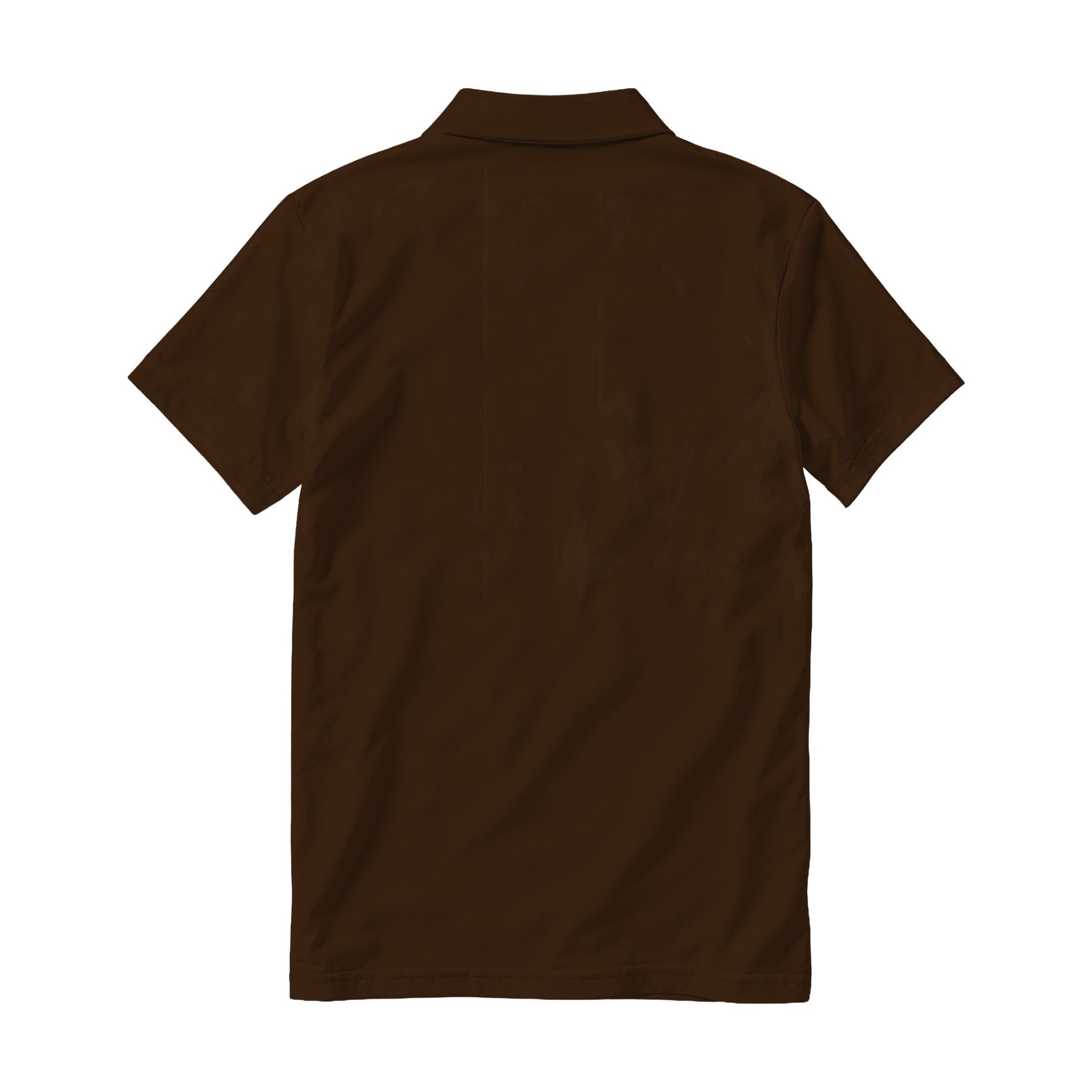 Dark Chocolate Relaxed Fit Back View Mens Polo Shirt Mockup | POD Print Mockup | Instant JPG Download | Commercial Licence Included | MockupBulk