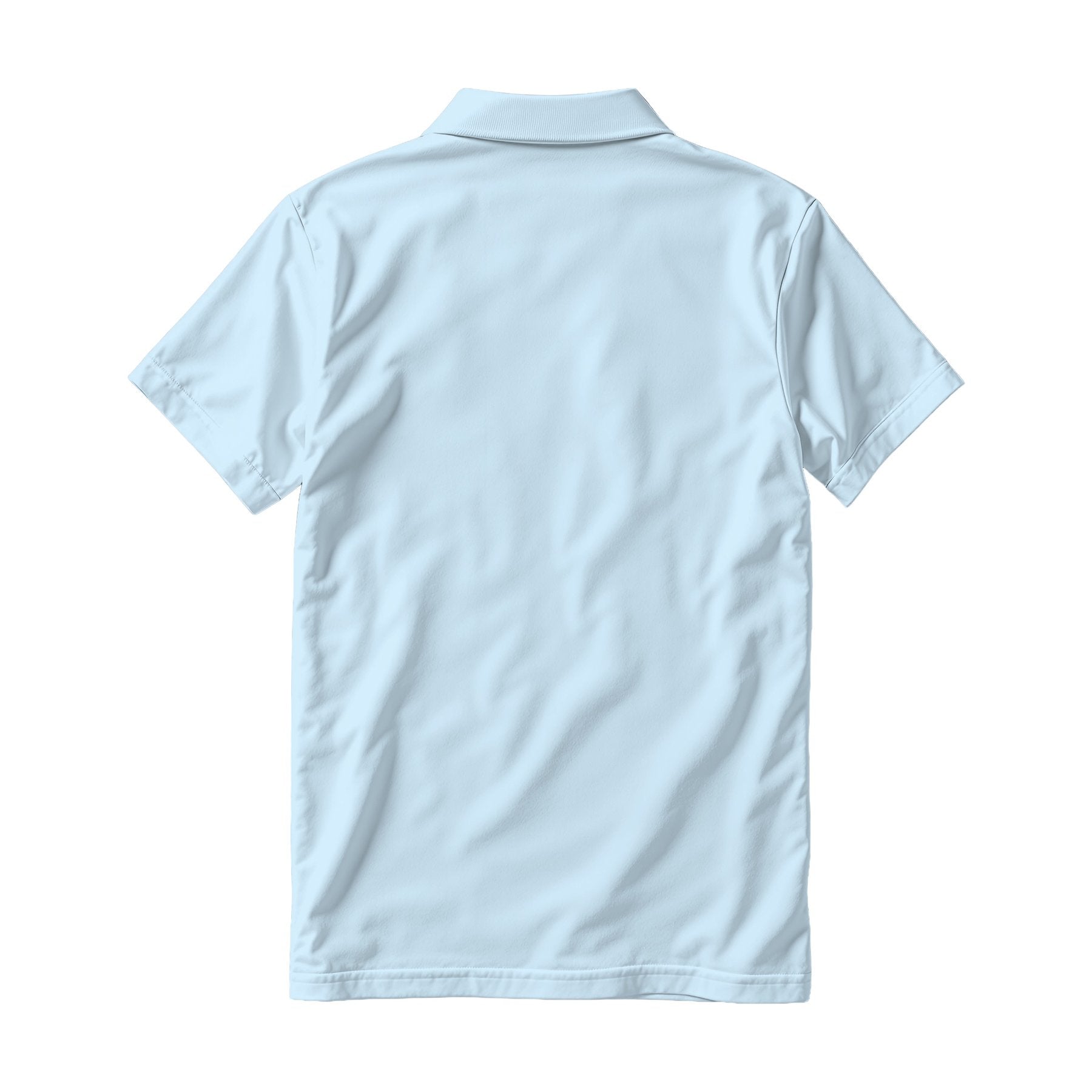 Mens Polo Shirt Mockup, Ice Blue Relaxed Fit Back View | Digital JPG Mockup | Commercial Licence | For Etsy Printful Printify | MockupBulk