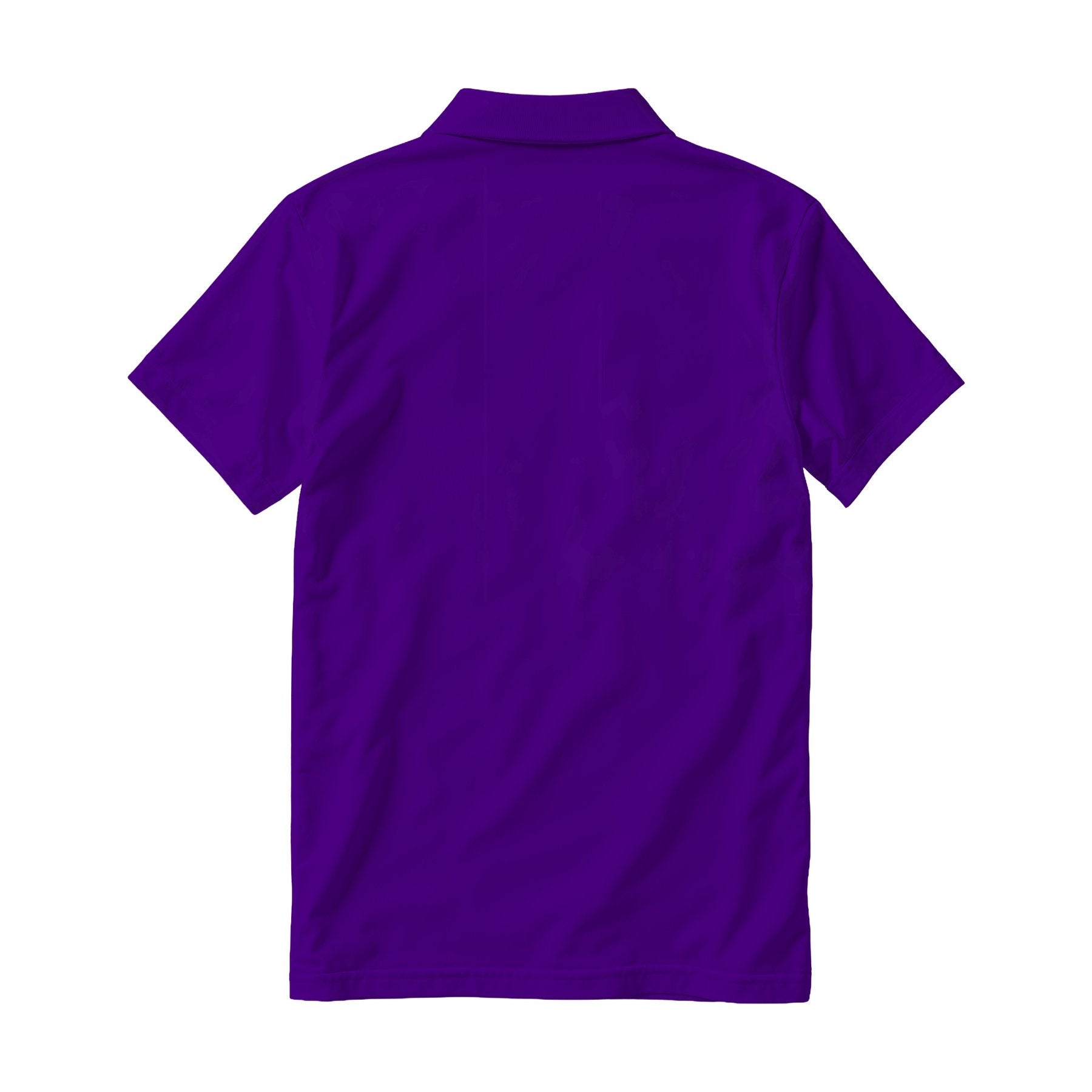 Mens Polo Shirt Mockup — Indigo Relaxed Fit Back View — High-Res JPG Template | Instant Digital Download | POD Etsy Shopify | MockupBulk