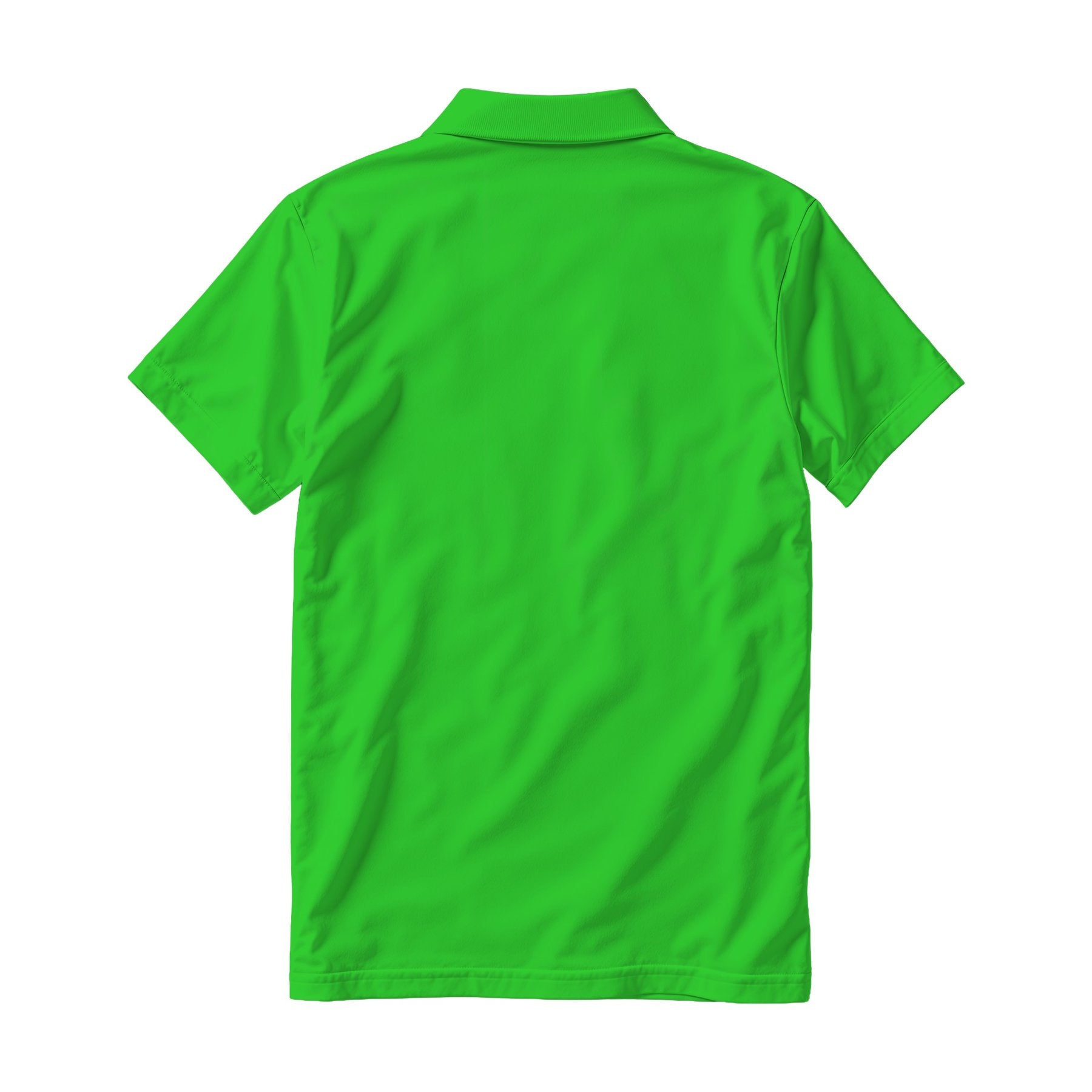 Mens Polo Shirt Mockup | Lime Relaxed Fit Back View | Digital Download Mockup | High-Resolution JPG | Commercial Use Included | MockupBulk