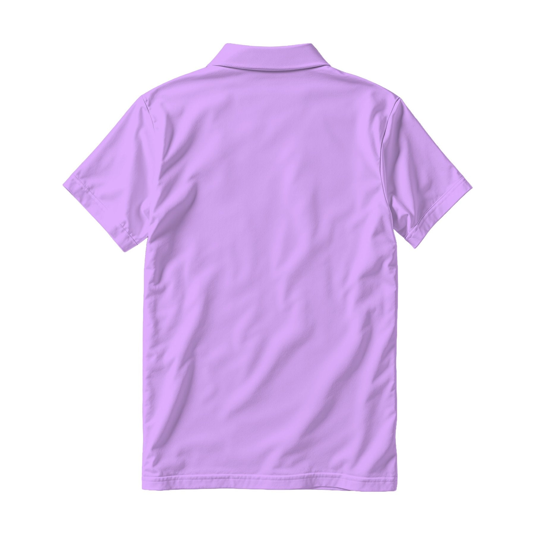 Mens Polo Shirt Mockup | Mauve Relaxed Fit Back View | Print on Demand Mockup | High-Res JPG Download | Commercial Use Included | MockupBulk