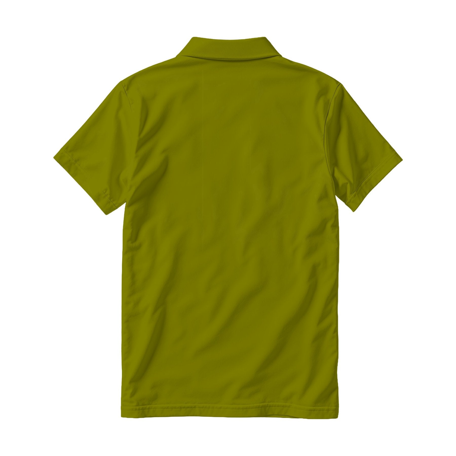 Mens Polo Shirt Mockup | Olive Relaxed Fit Back View | Instant JPG Download | Commercial Licence | Etsy POD Print Mockup | MockupBulk