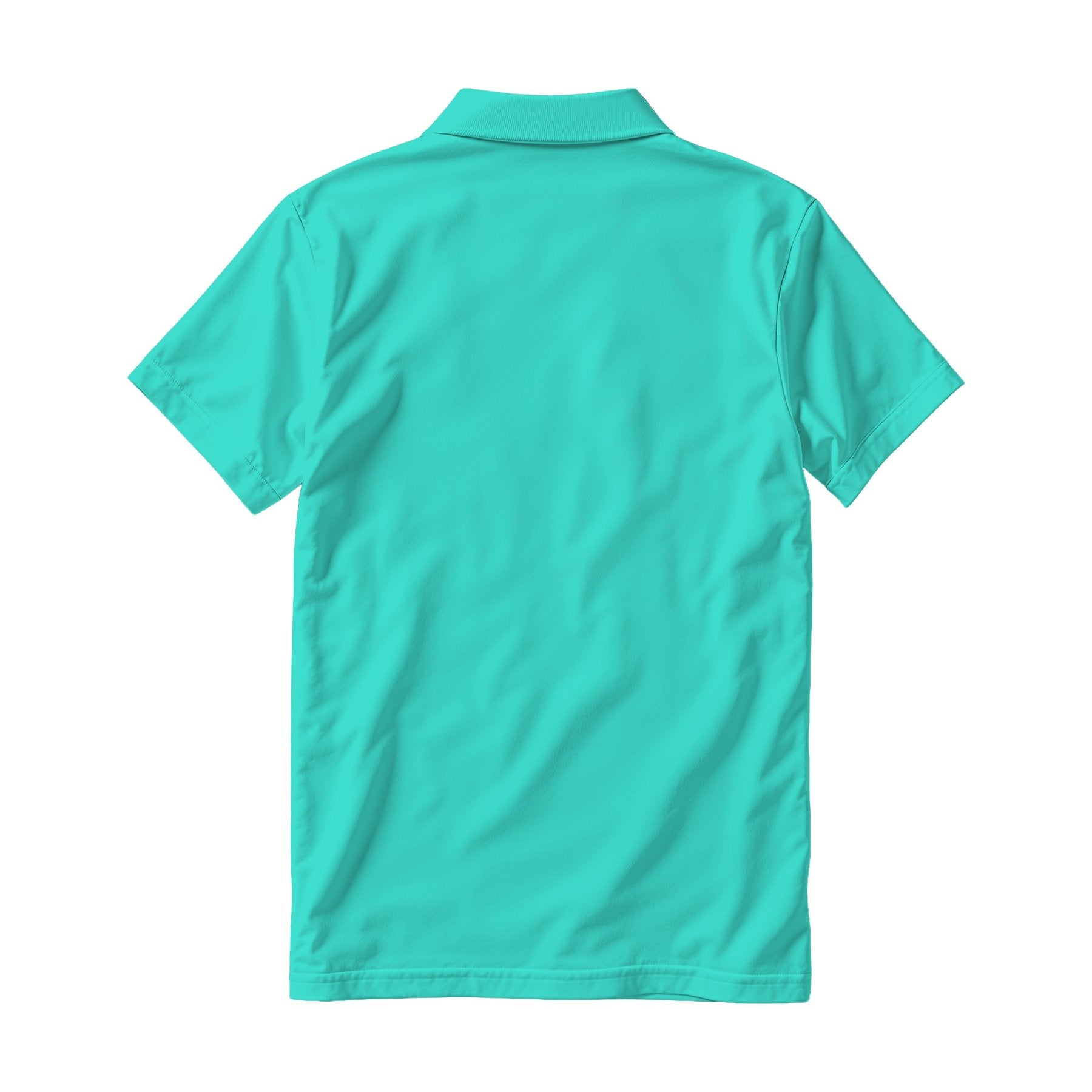 Mens Polo Shirt Mockup, Turquoise Relaxed Fit Back View | Instant JPG Download | Commercial Licence | Etsy POD Print Mockup | MockupBulk